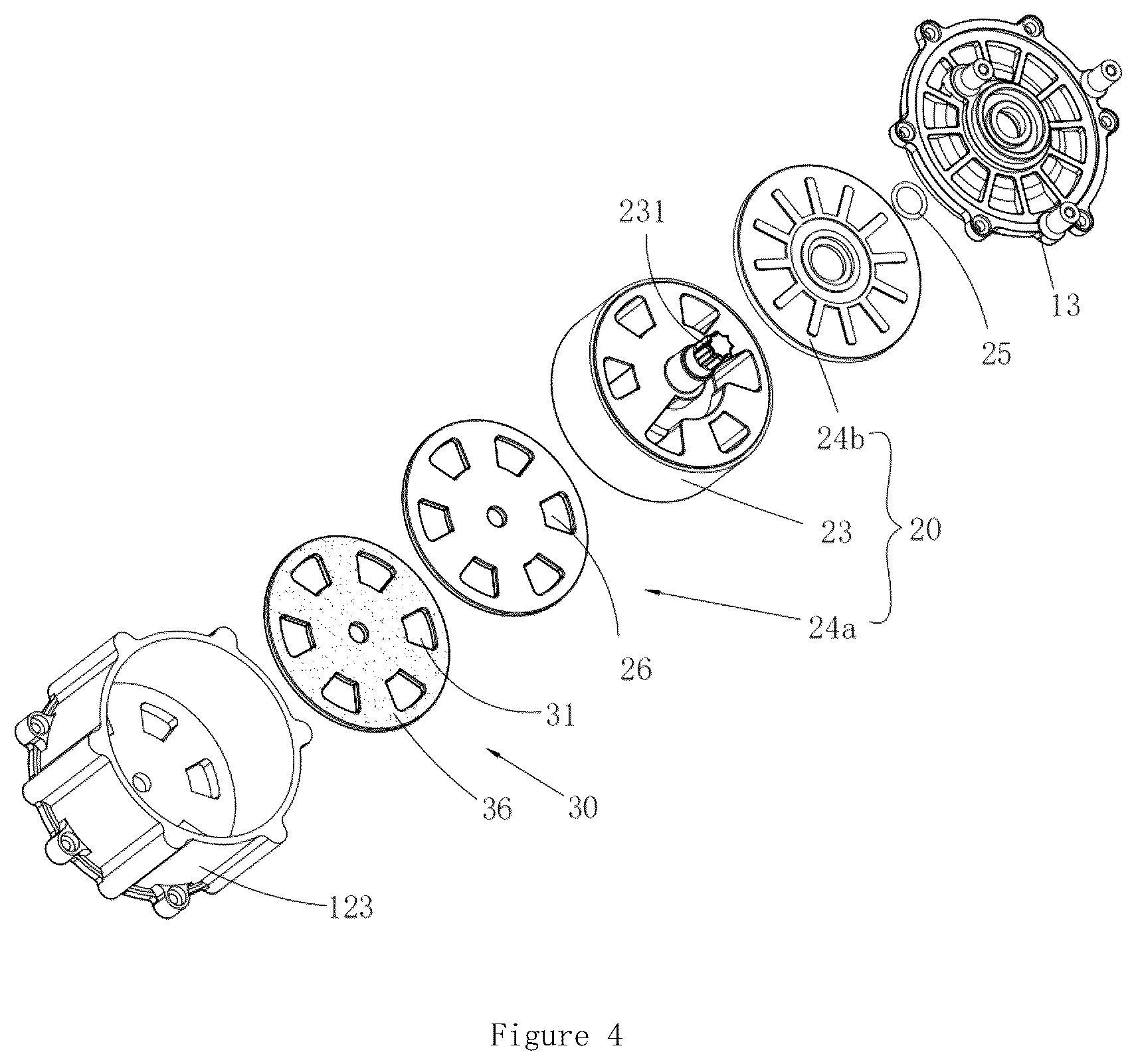 Patent US12320432 Figure 4 – Multi-port valve, and thermal management system provided with same and application thereof