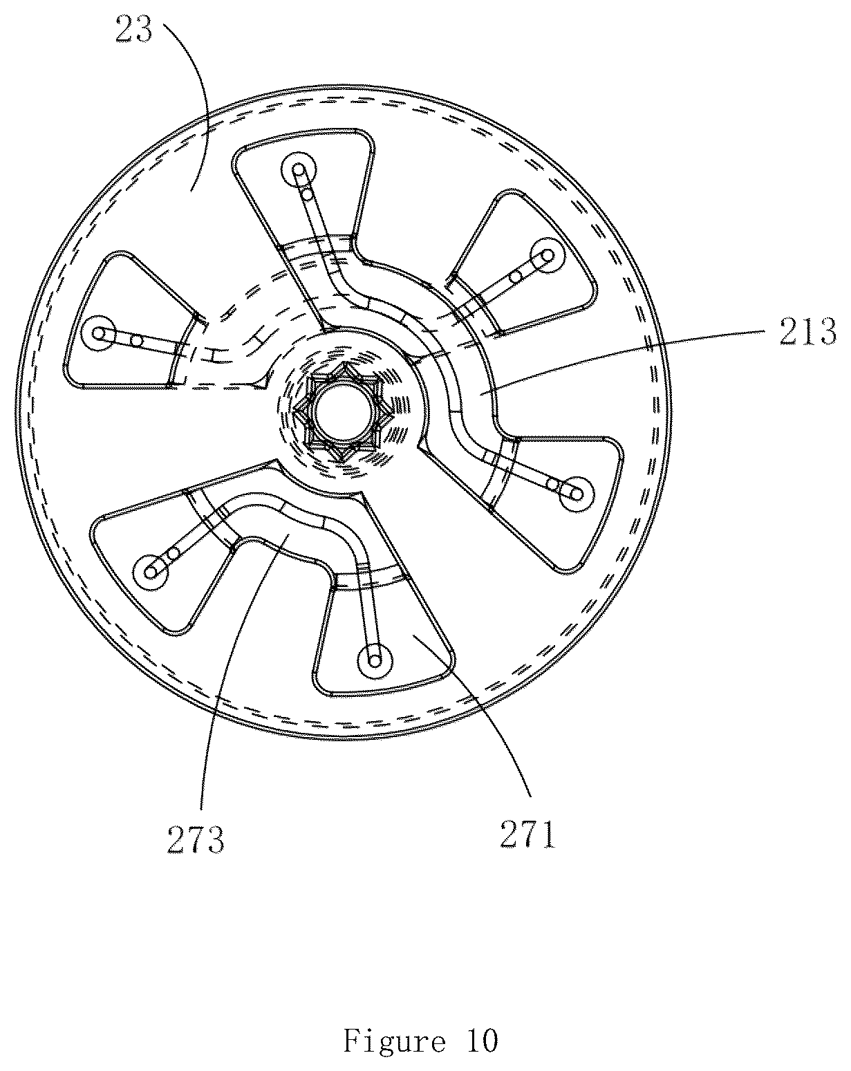 Patent US12320432 Figure 9 – Multi-port valve, and thermal management system provided with same and application thereof