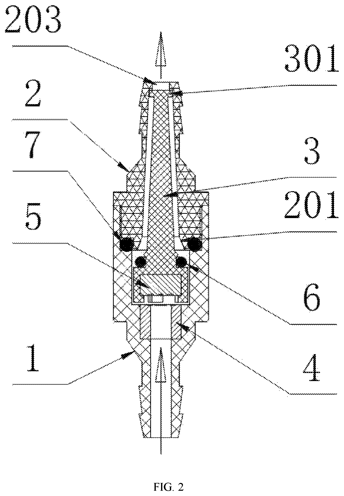 Patent US12320442 Figure 2 – Magnet-driven fire damper for oxygenerator