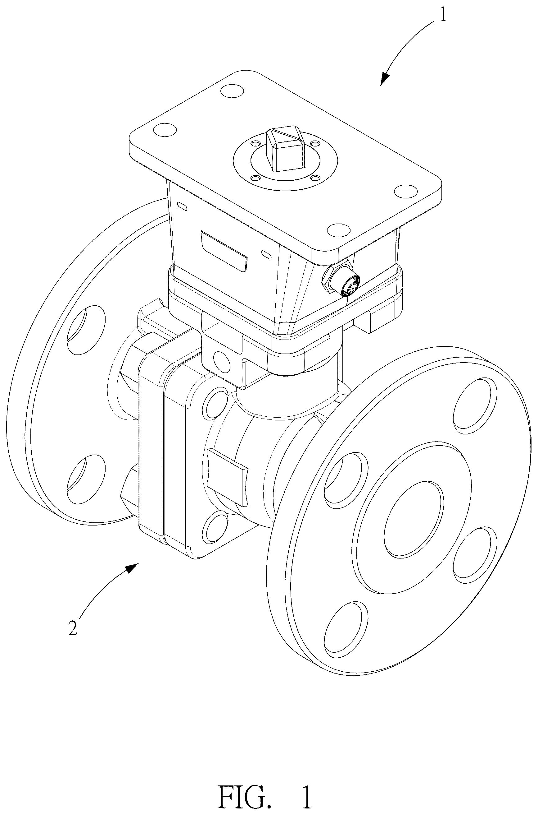 Patent US12320444 Figure 1 – Warning device for valve maintenance