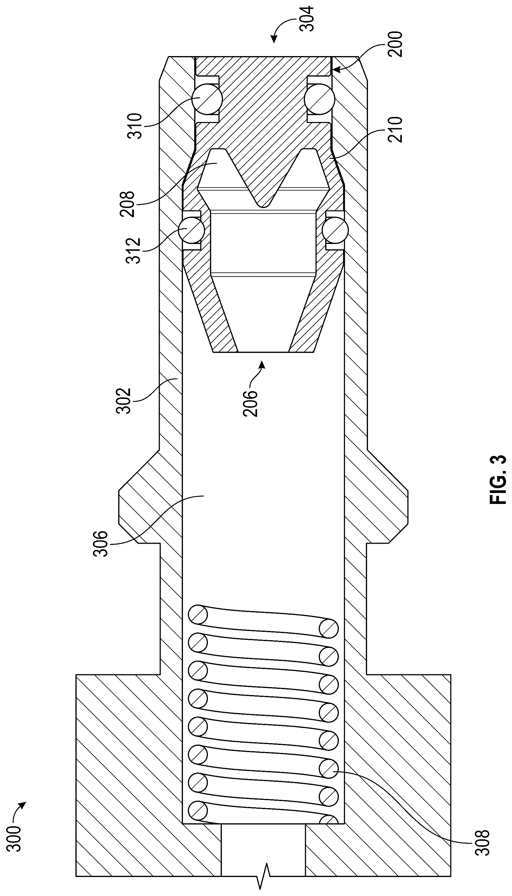 Patent US12320446 Figure 3 – Pressure regulator valve assembly for quick disconnect fittings