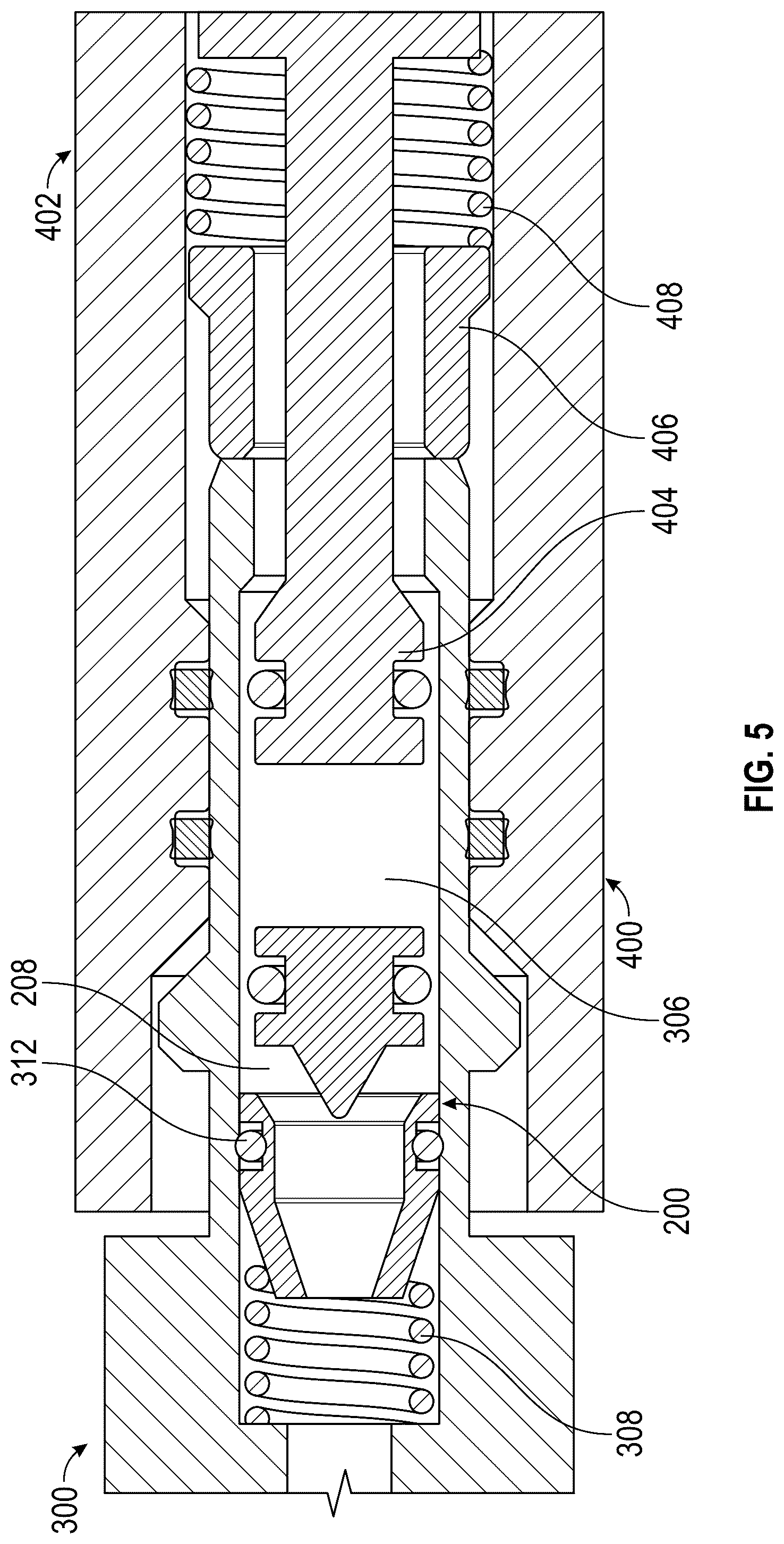 Patent US12320446 Figure 5 – Pressure regulator valve assembly for quick disconnect fittings