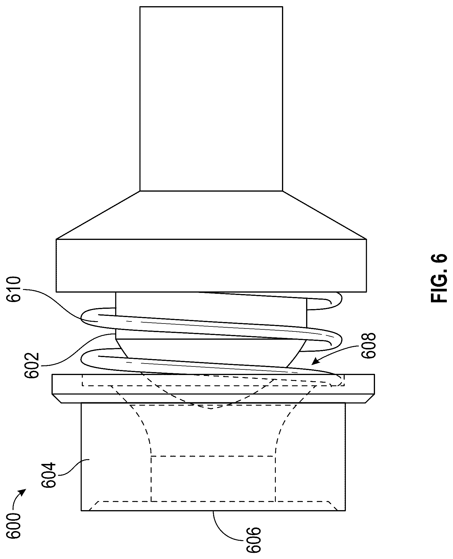 Patent US12320446 Figure 6 – Pressure regulator valve assembly for quick disconnect fittings