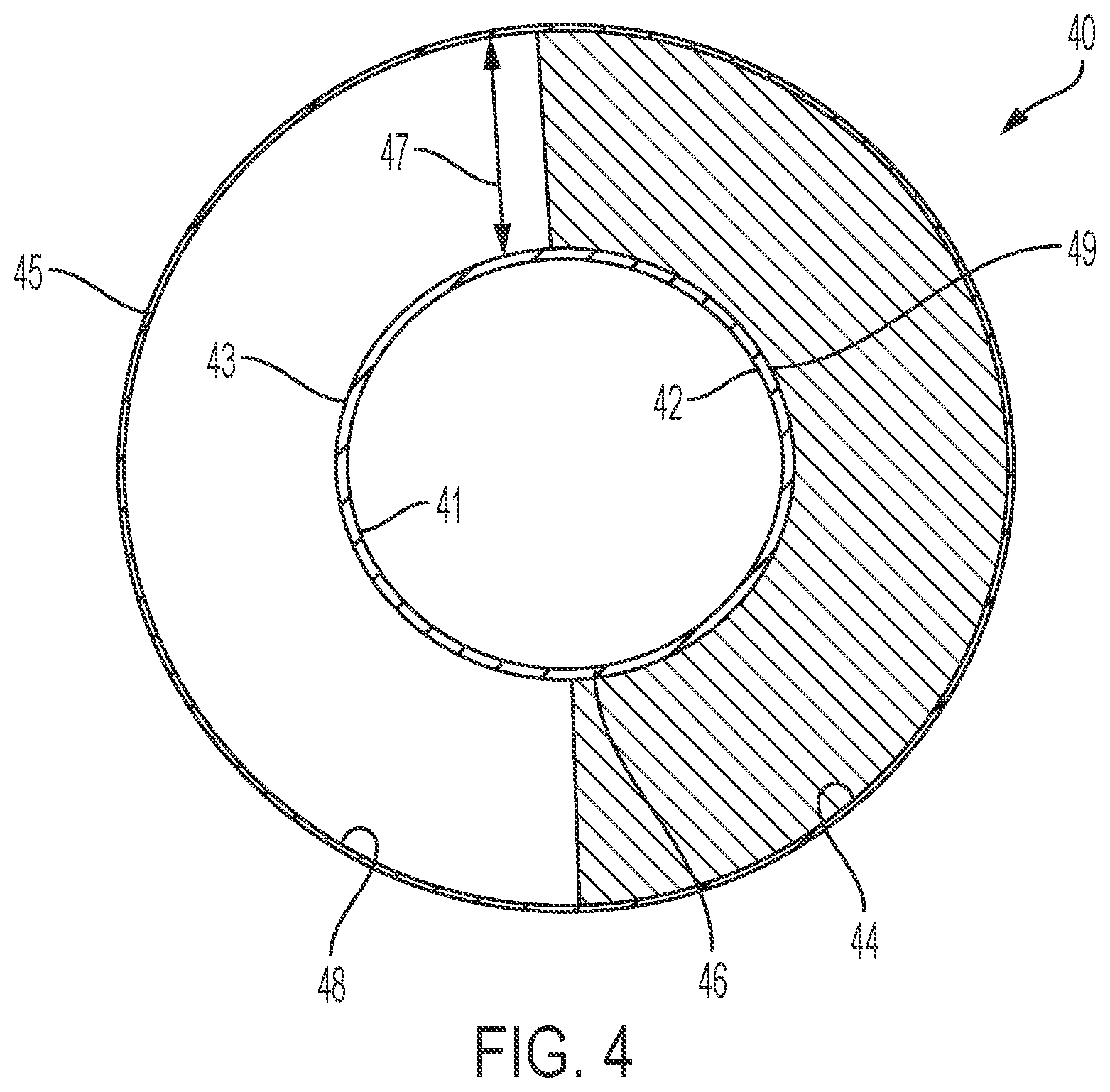 Patent US12320449 Figure 4 – Multilayer composite pipe and pipe assemblies including reflective insulation