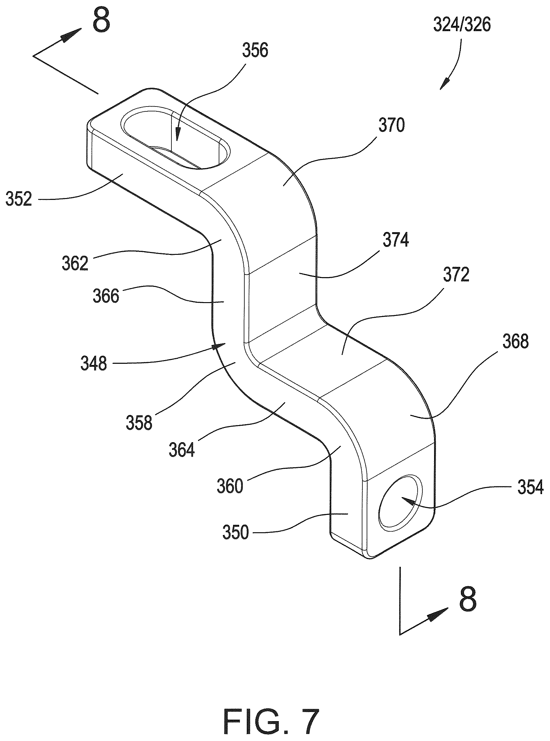 Patent US12320454 Figure 7 – Mounting bracket assemblies as well as suspension assemblies, kits and methods including same