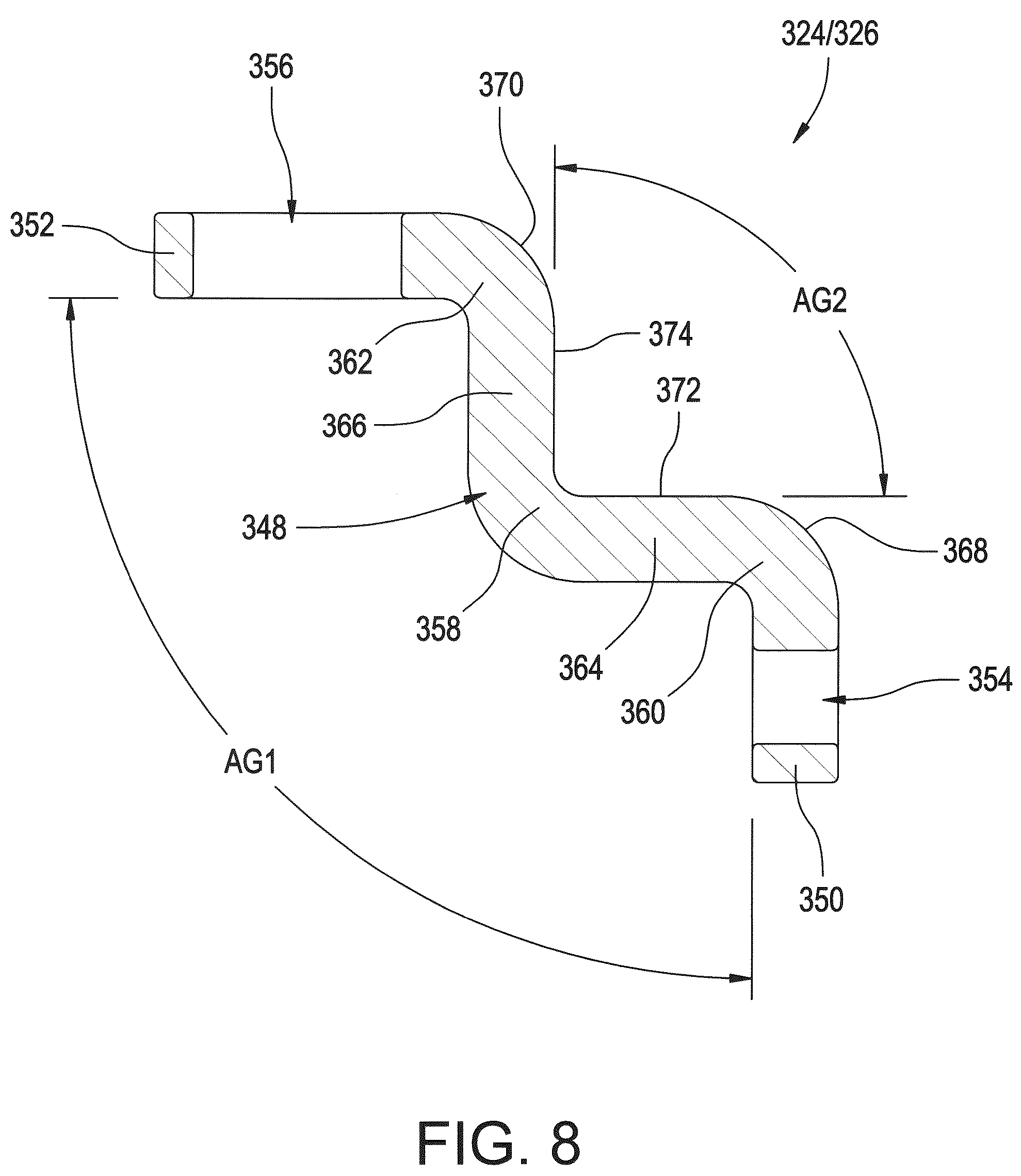 Patent US12320454 Figure 8 – Mounting bracket assemblies as well as suspension assemblies, kits and methods including same