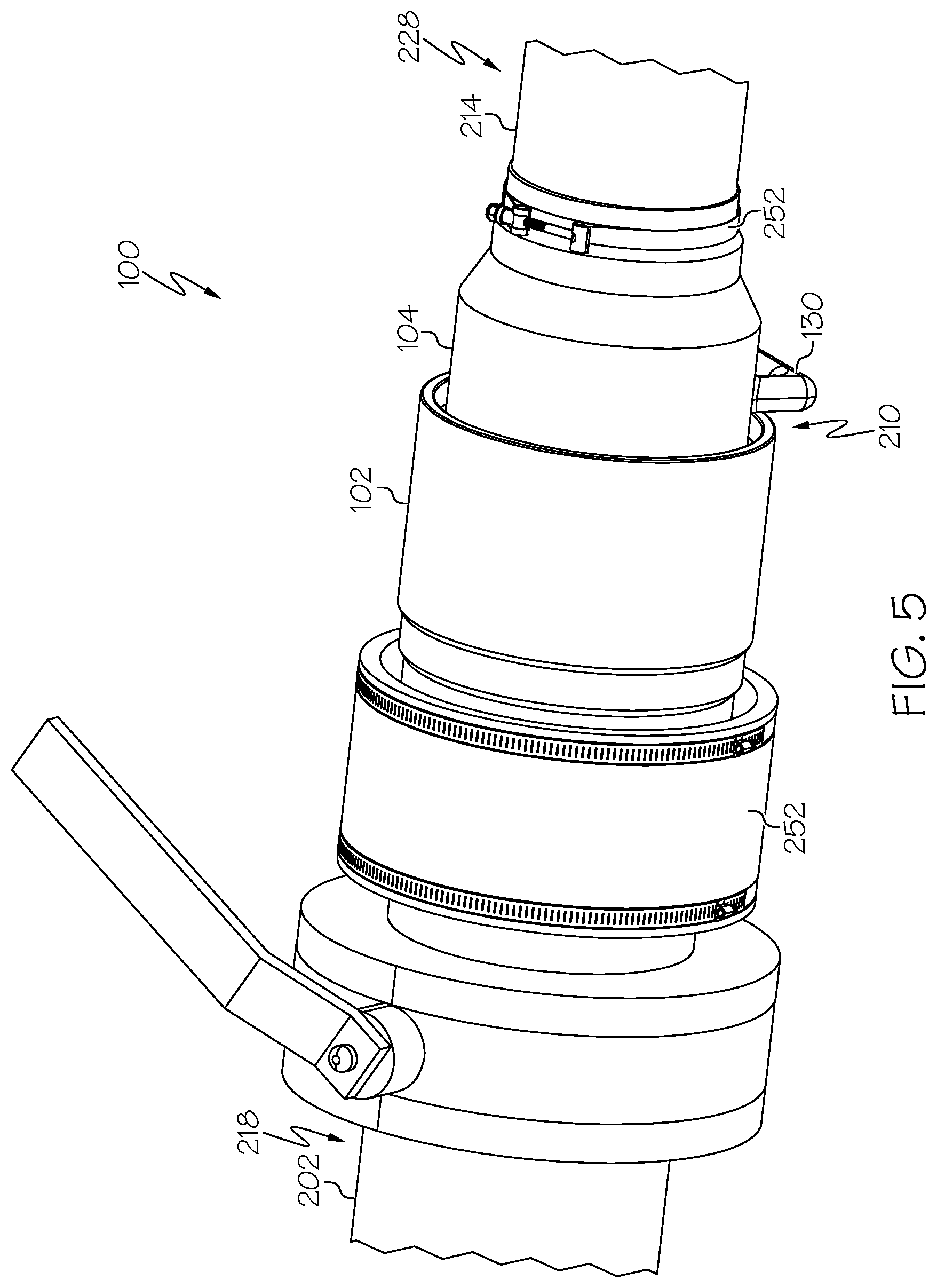 Patent US12320457 Figure 5 – Systems and methods for conveying gas and twist-lock connectors for the same