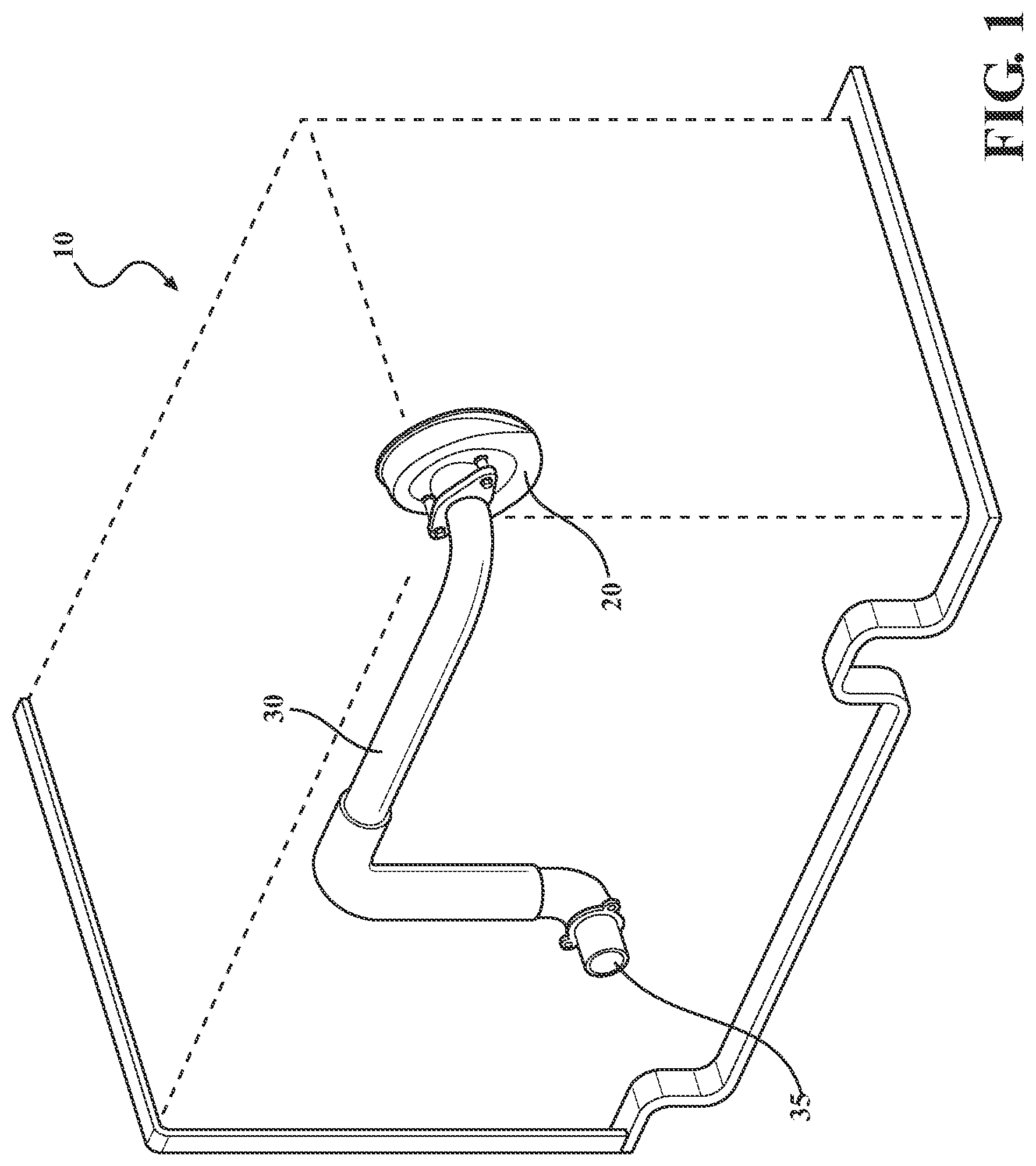 Patent US12320465 Figure 1 – System including a thermo-structural spacer for air inlet and compressor interface