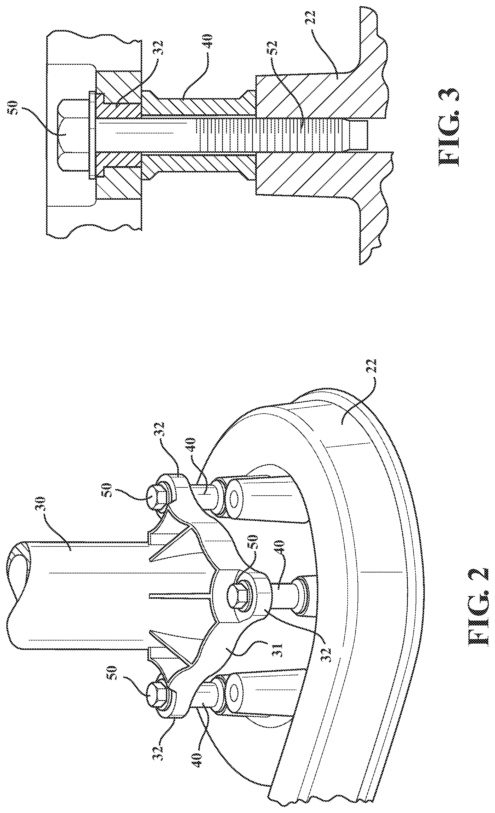 Patent US12320465 Figure 2 – System including a thermo-structural spacer for air inlet and compressor interface