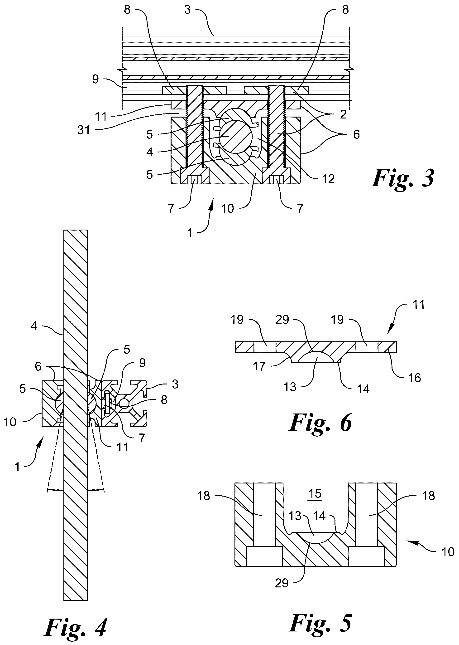 Patent US12320467 Figure 3 – Swivel mount assembly