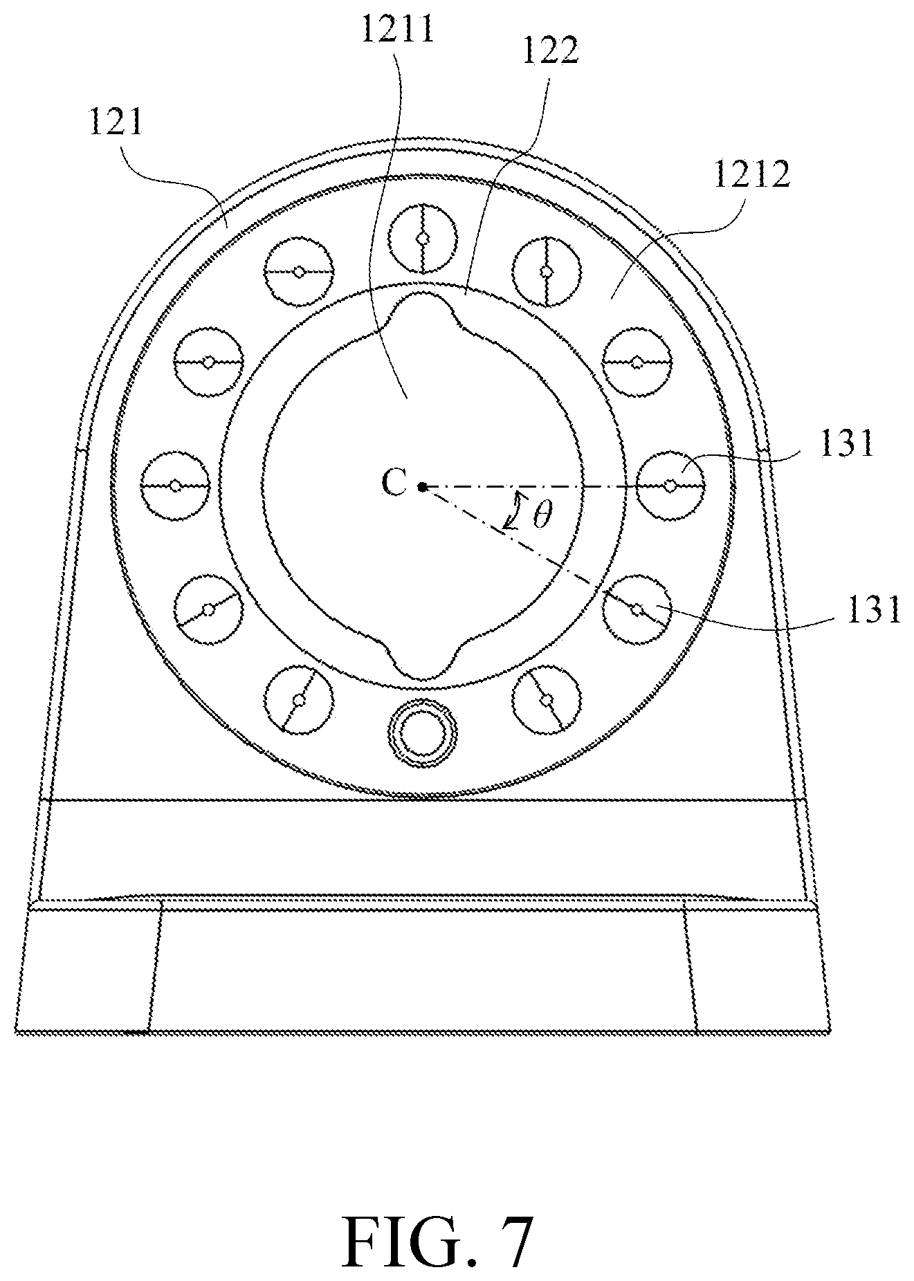 Patent US12320468 Figure 7 – Communication apparatus and bracket device thereof
