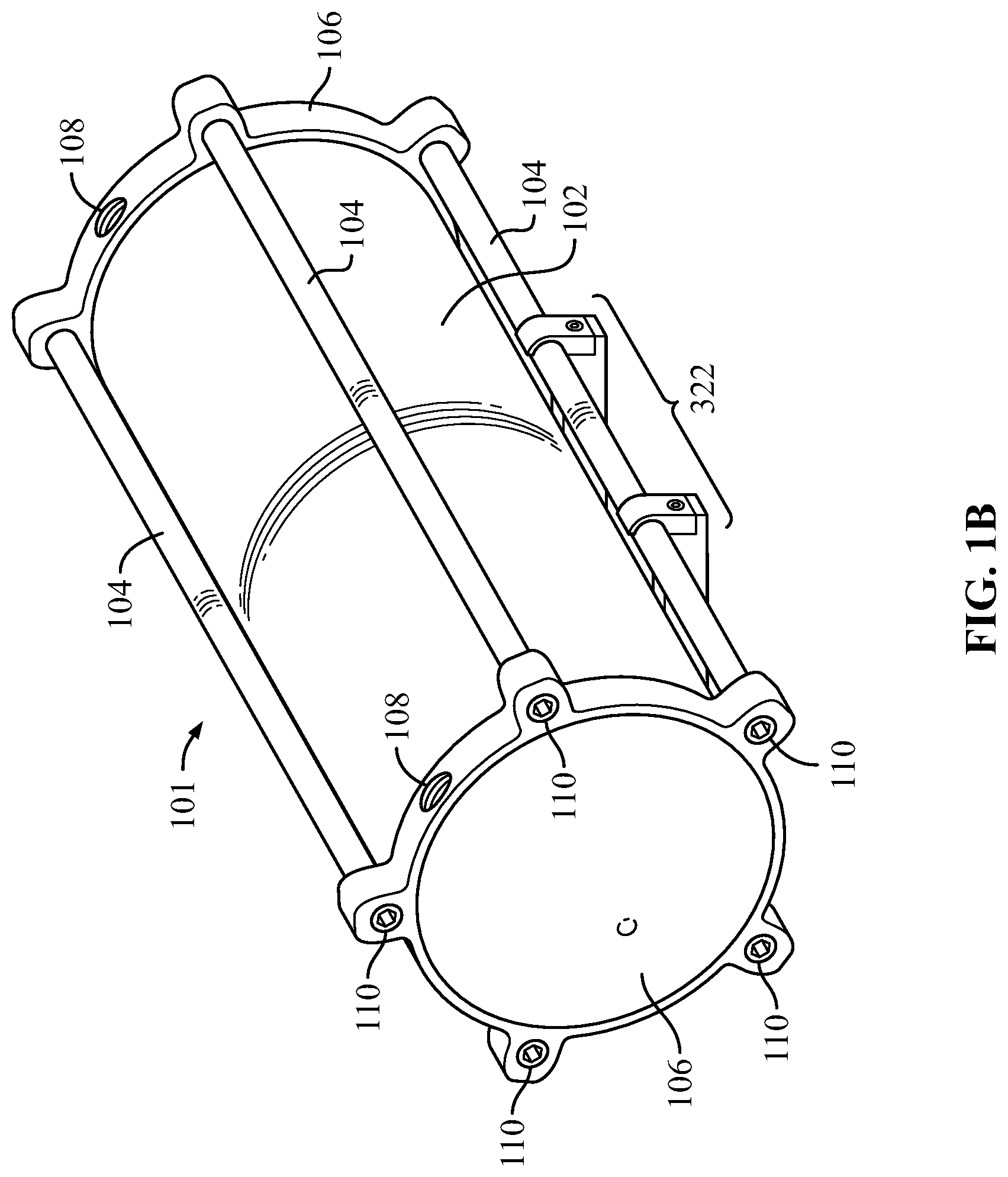 Patent US12320470 Figure 2 – Mounting bracket for an air tank system
