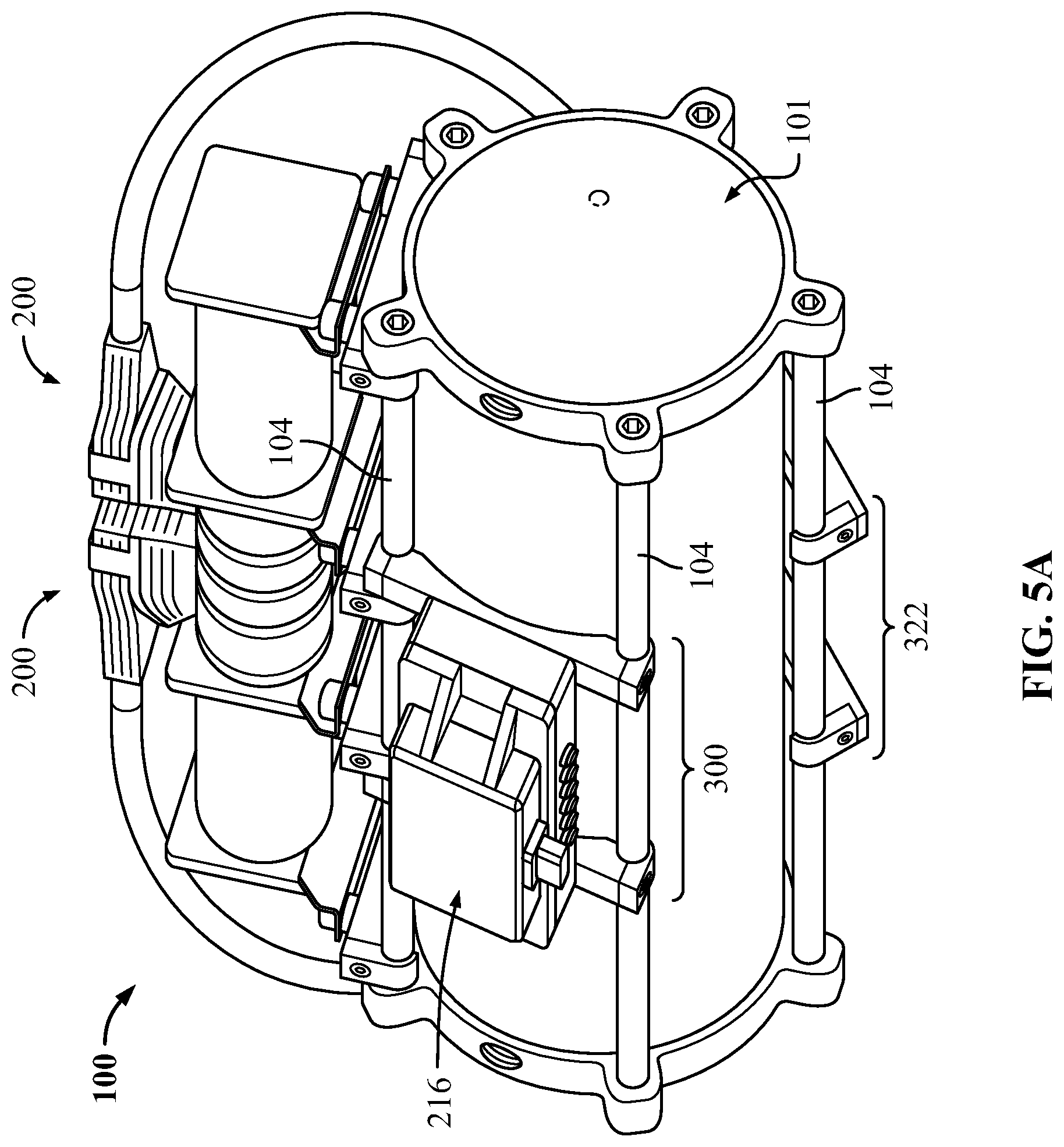 Patent US12320470 Figure 17 – Mounting bracket for an air tank system