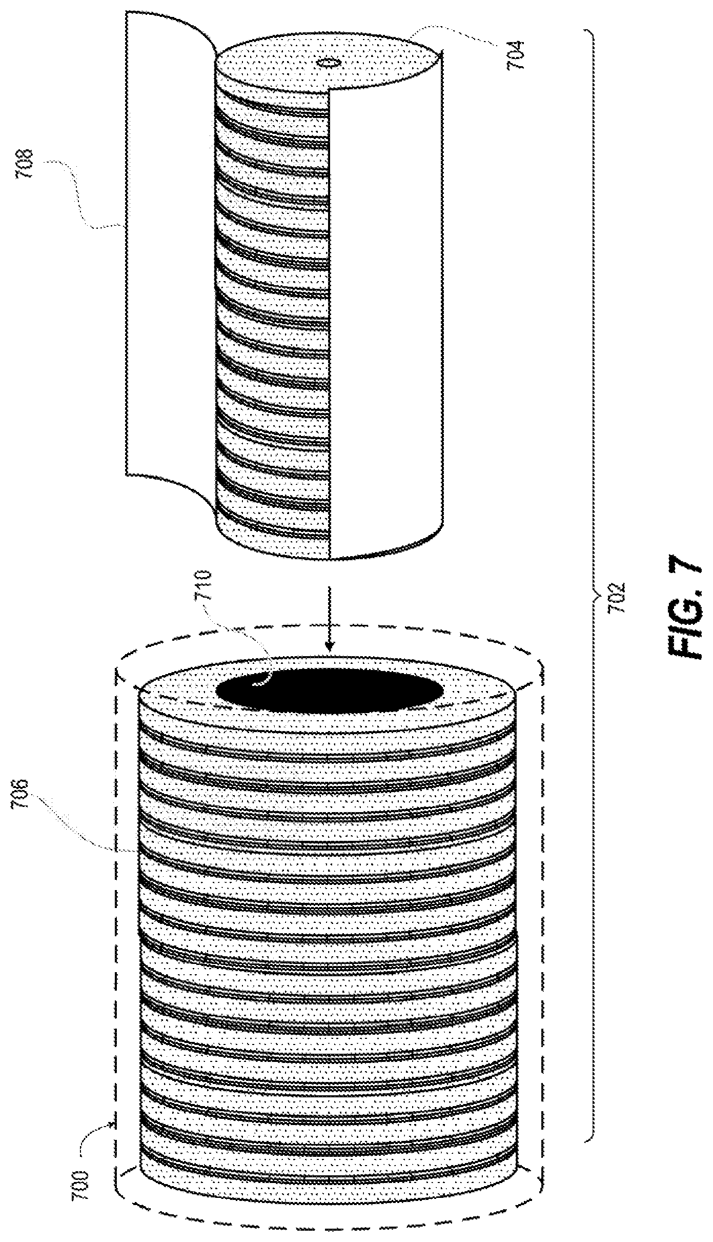 Patent US12320471 Figure 7 – Cryogenic flux capacitor for solid-state storage and on-demand supply of fluid commodities