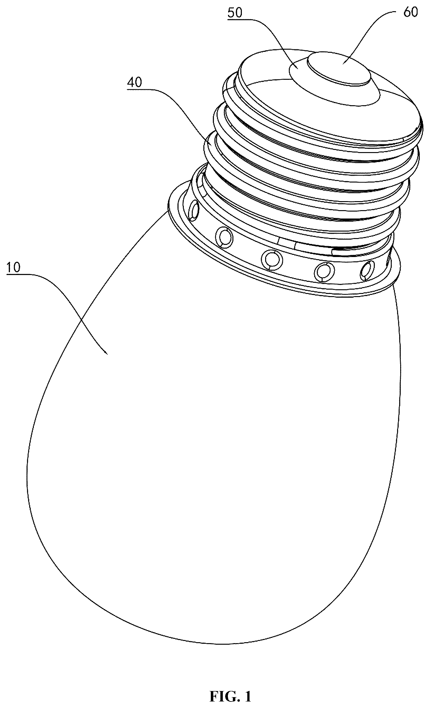 Patent US12320475 — Bulb structure — Figure 1