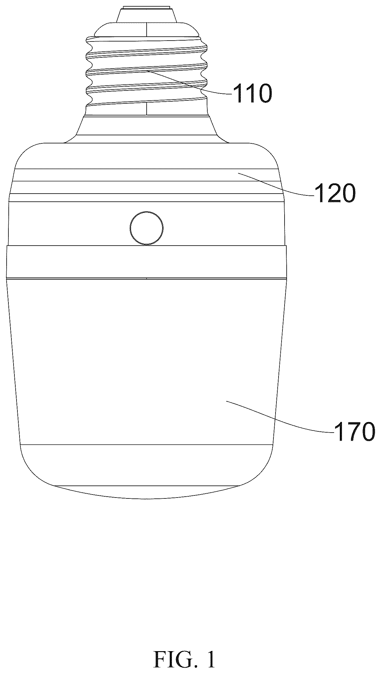 Patent US12320476 Figure 1 – Detachable led lamp device