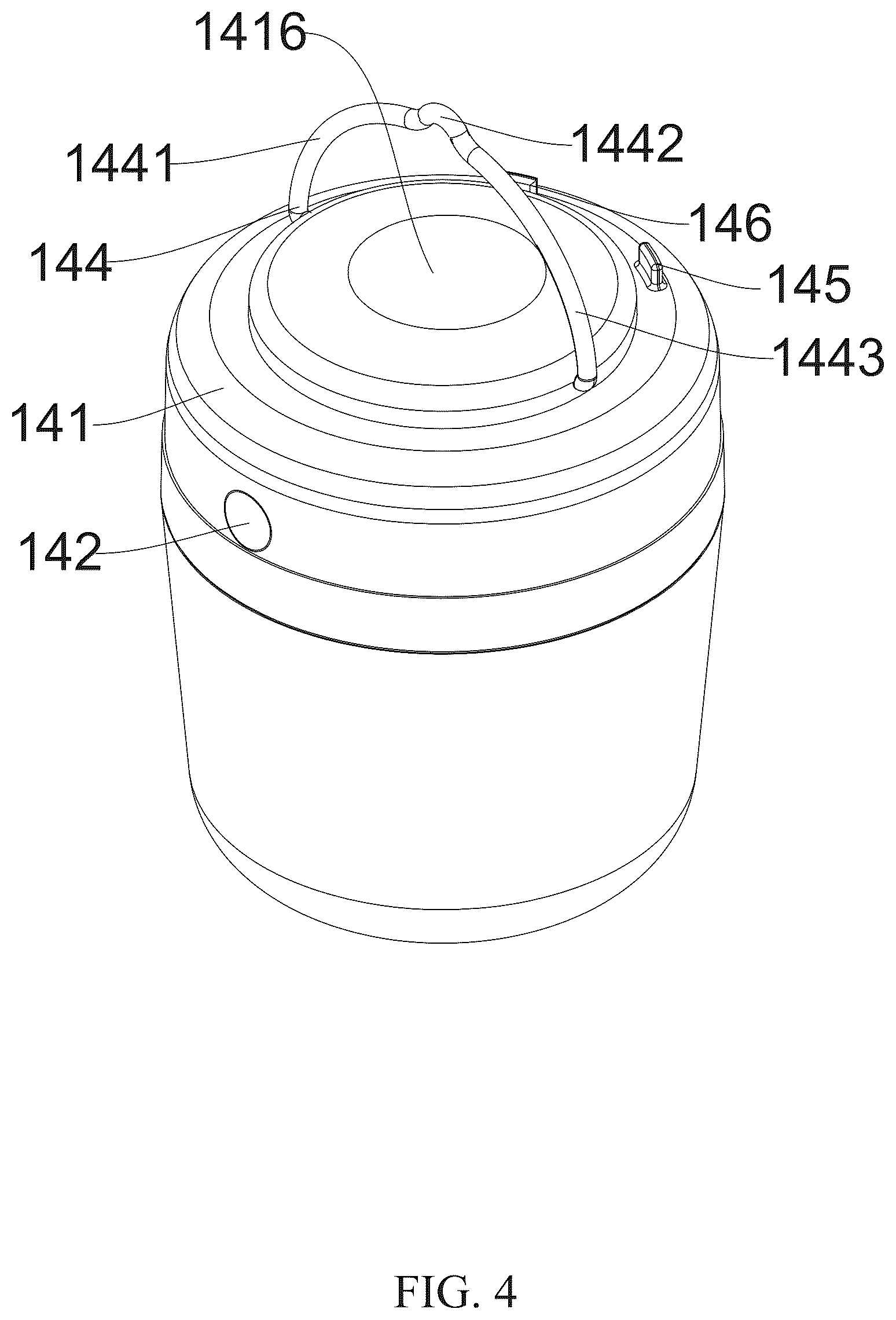 Patent US12320476 Figure 4 – Detachable led lamp device
