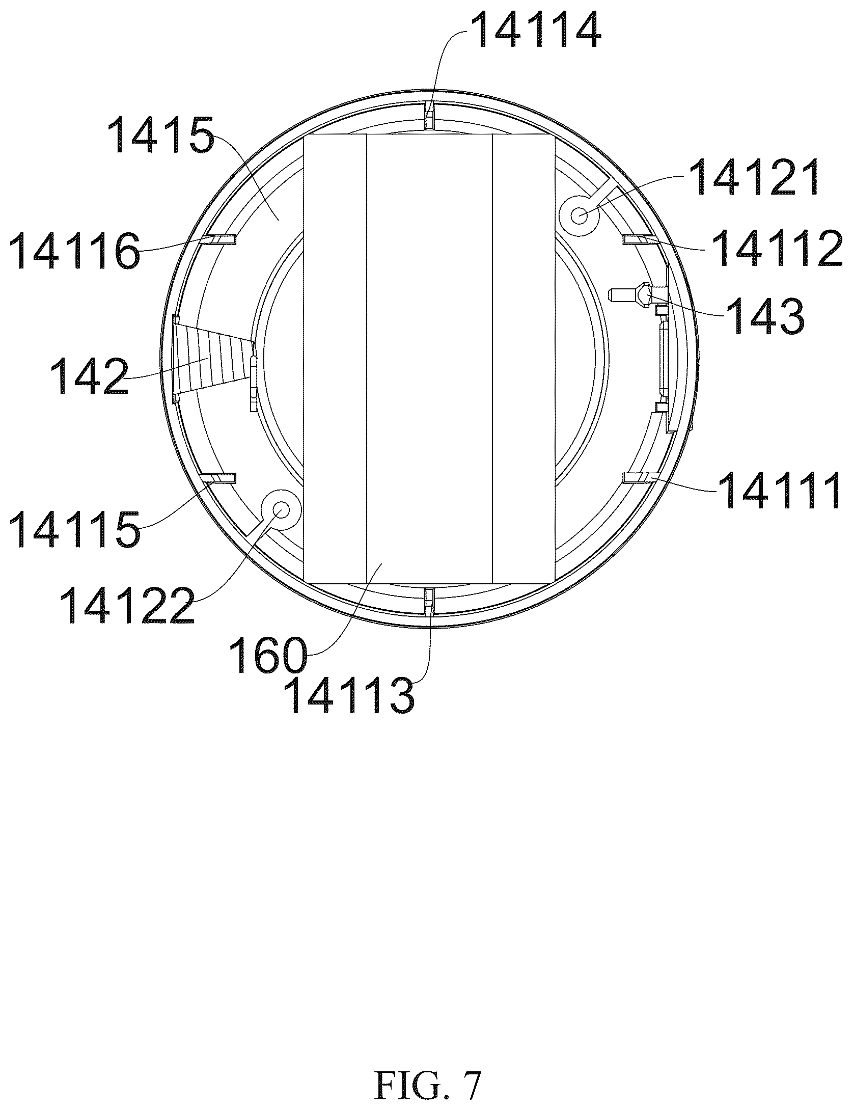 Patent US12320476 Figure 7 – Detachable led lamp device