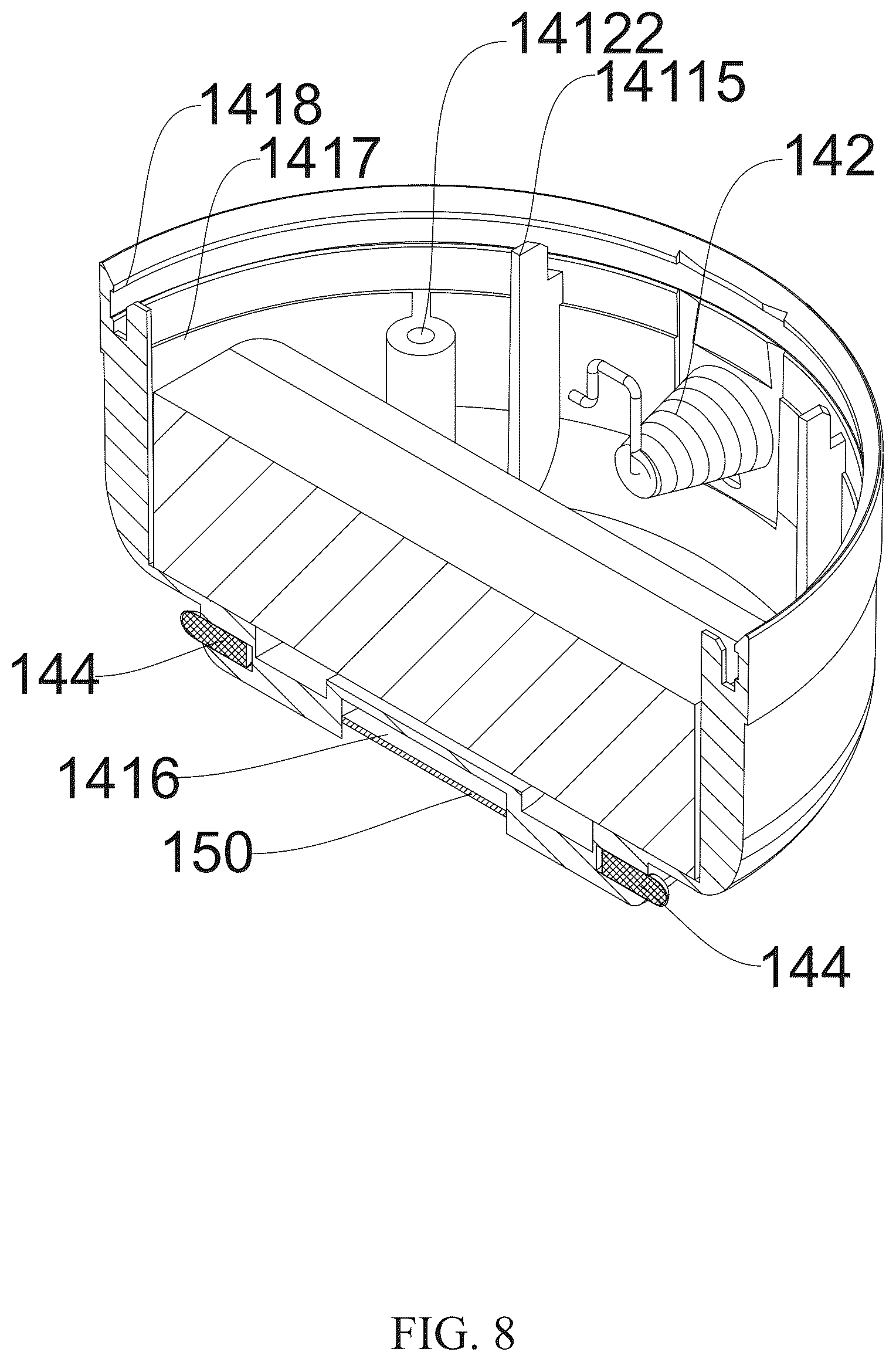 Patent US12320476 Figure 8 – Detachable led lamp device