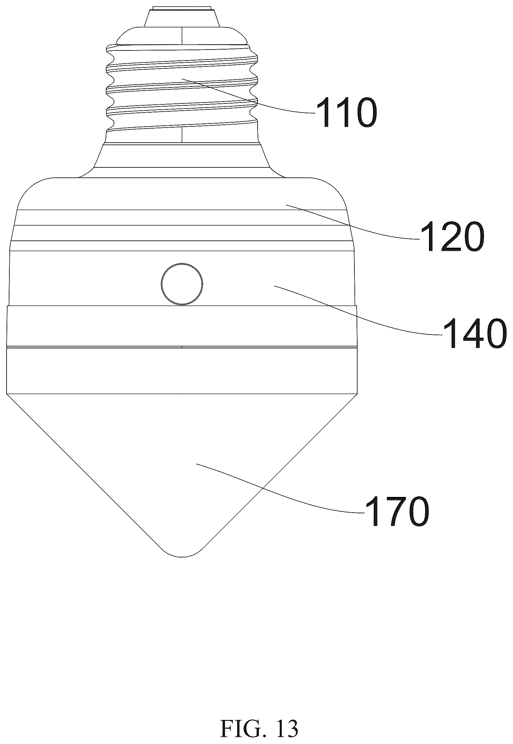 Patent US12320476 Figure 13 – Detachable led lamp device