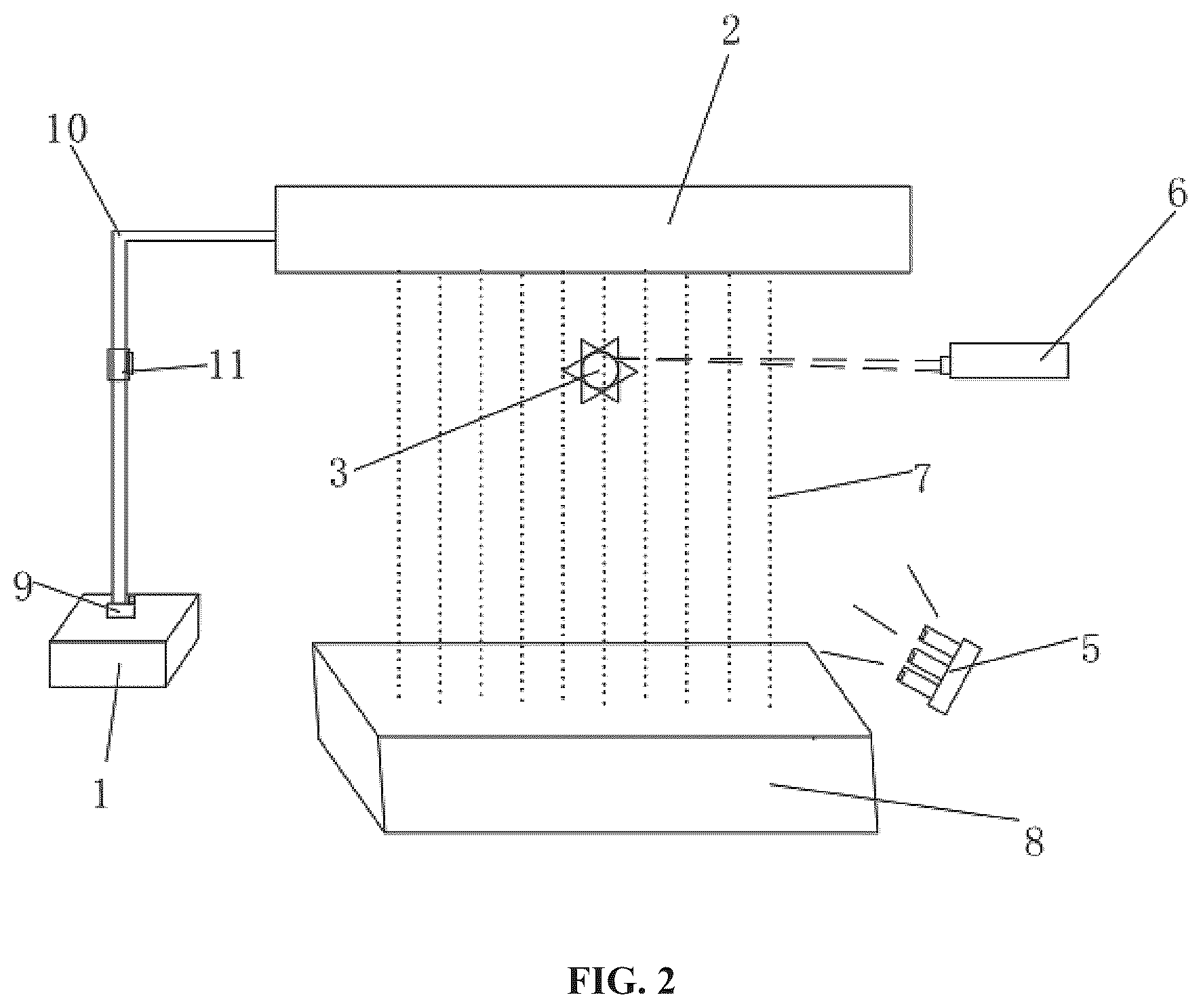 Patent US12320479 Figure 2 – Optical water curtain system adaptive to water speed