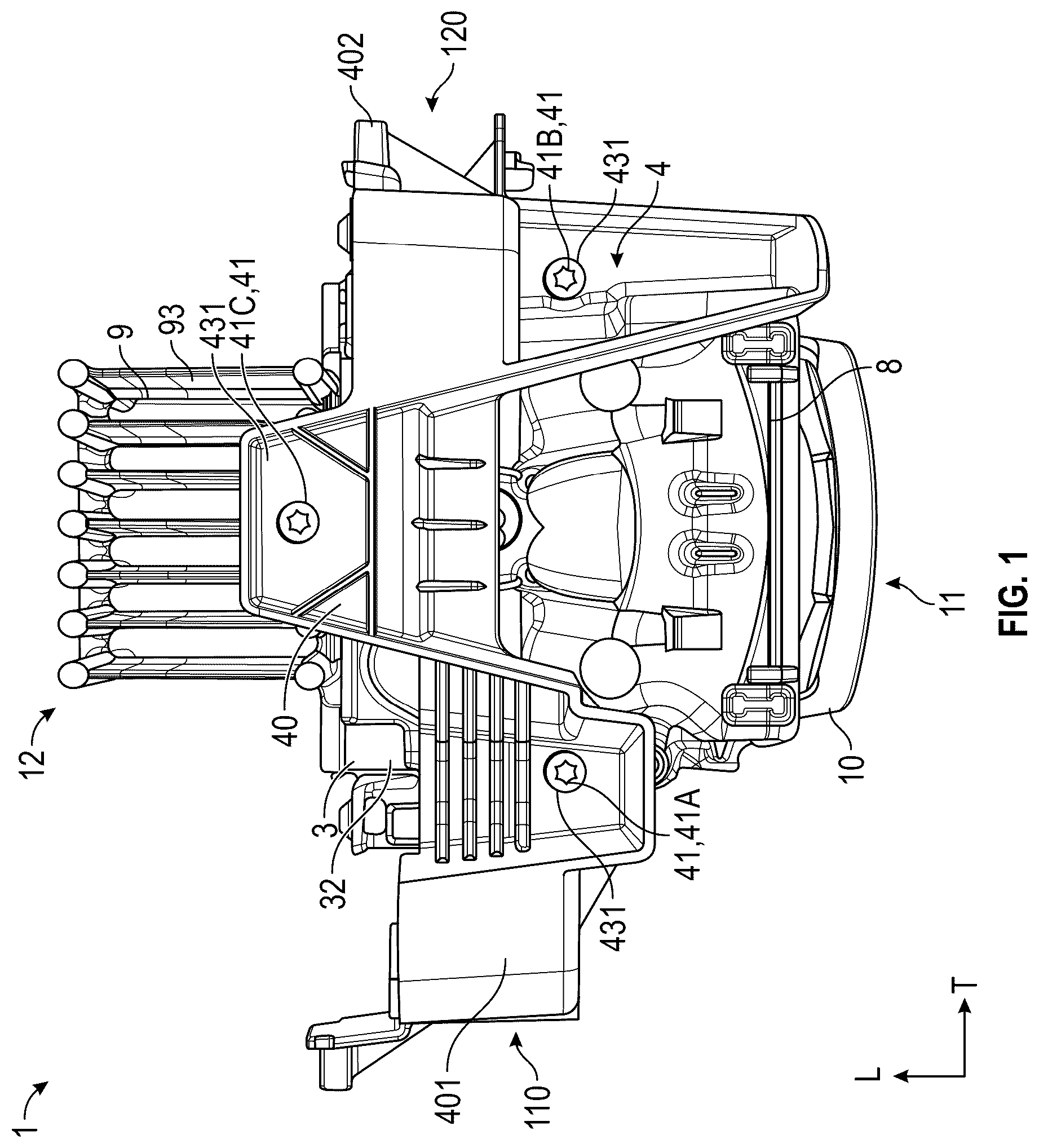 Patent US12320481 — Light module intended for being attached to a light device of a motor vehicle — Figure 1