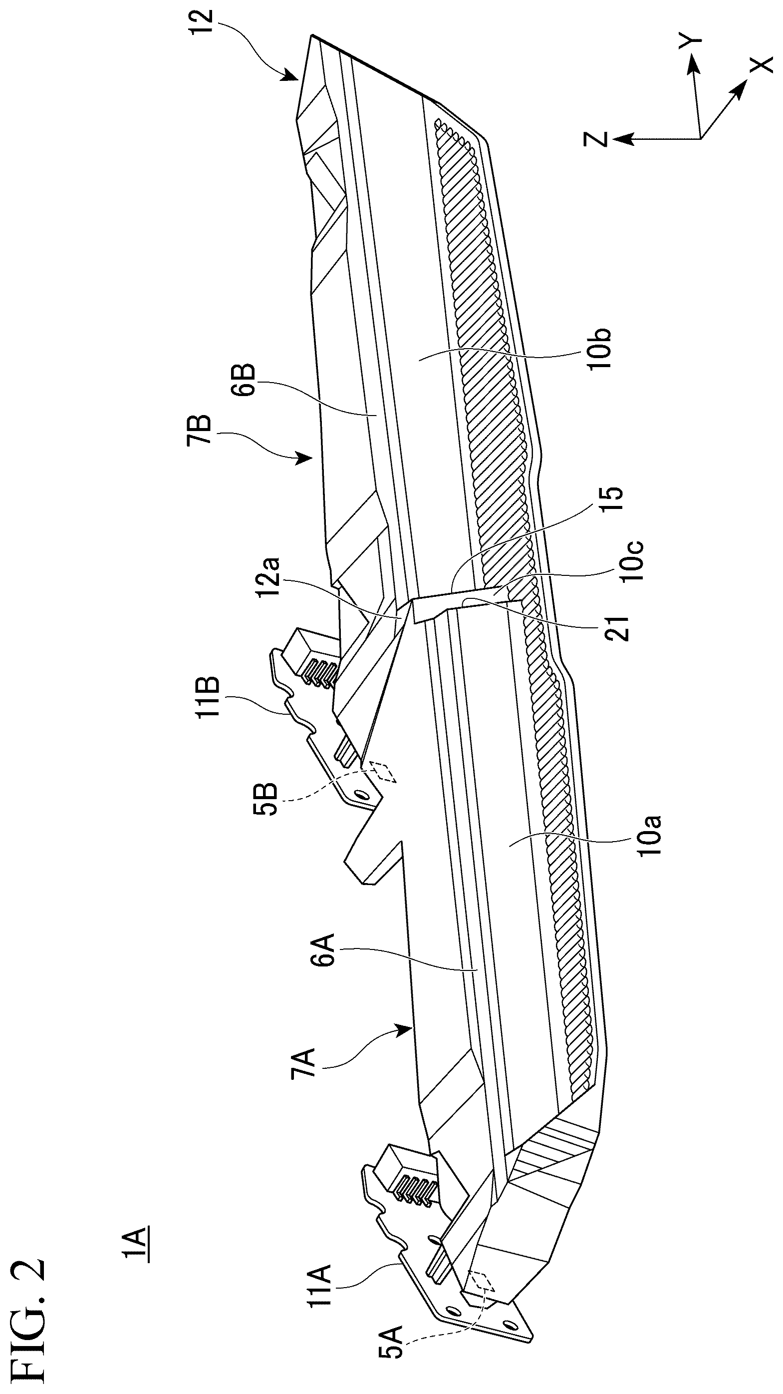 Patent US12320483 Figure 2 – Vehicle lamp