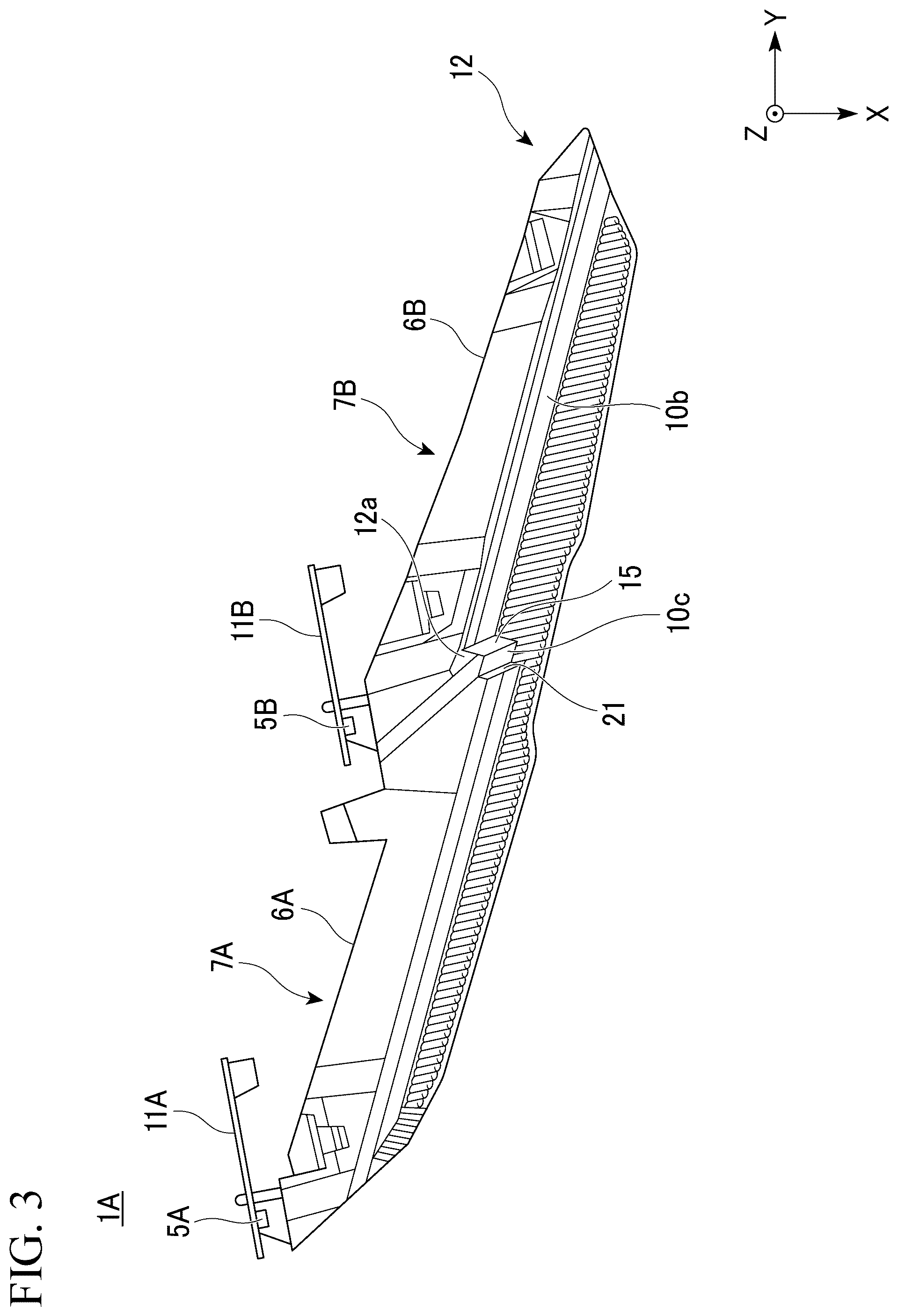 Patent US12320483 Figure 3 – Vehicle lamp