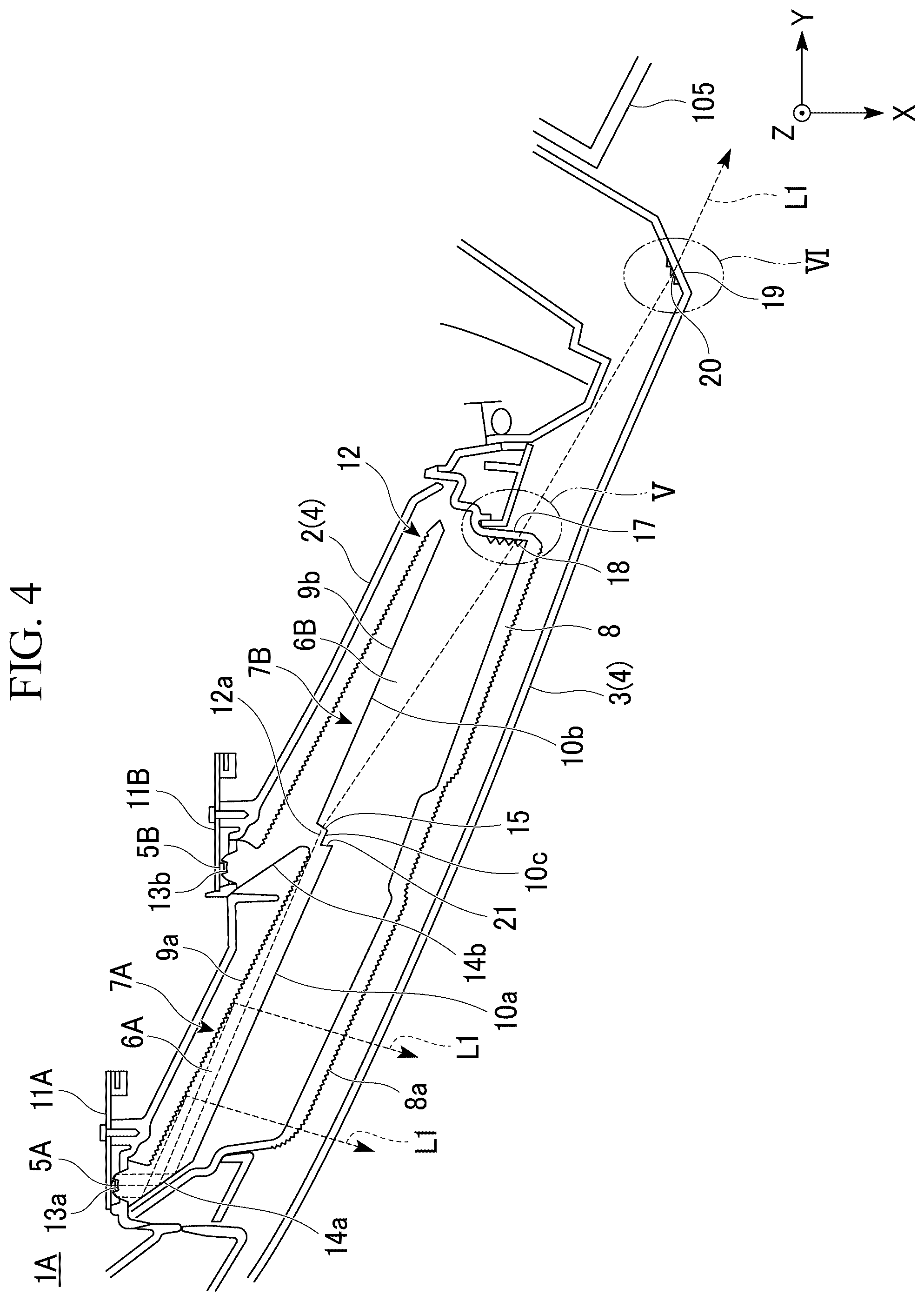 Patent US12320483 Figure 4 – Vehicle lamp