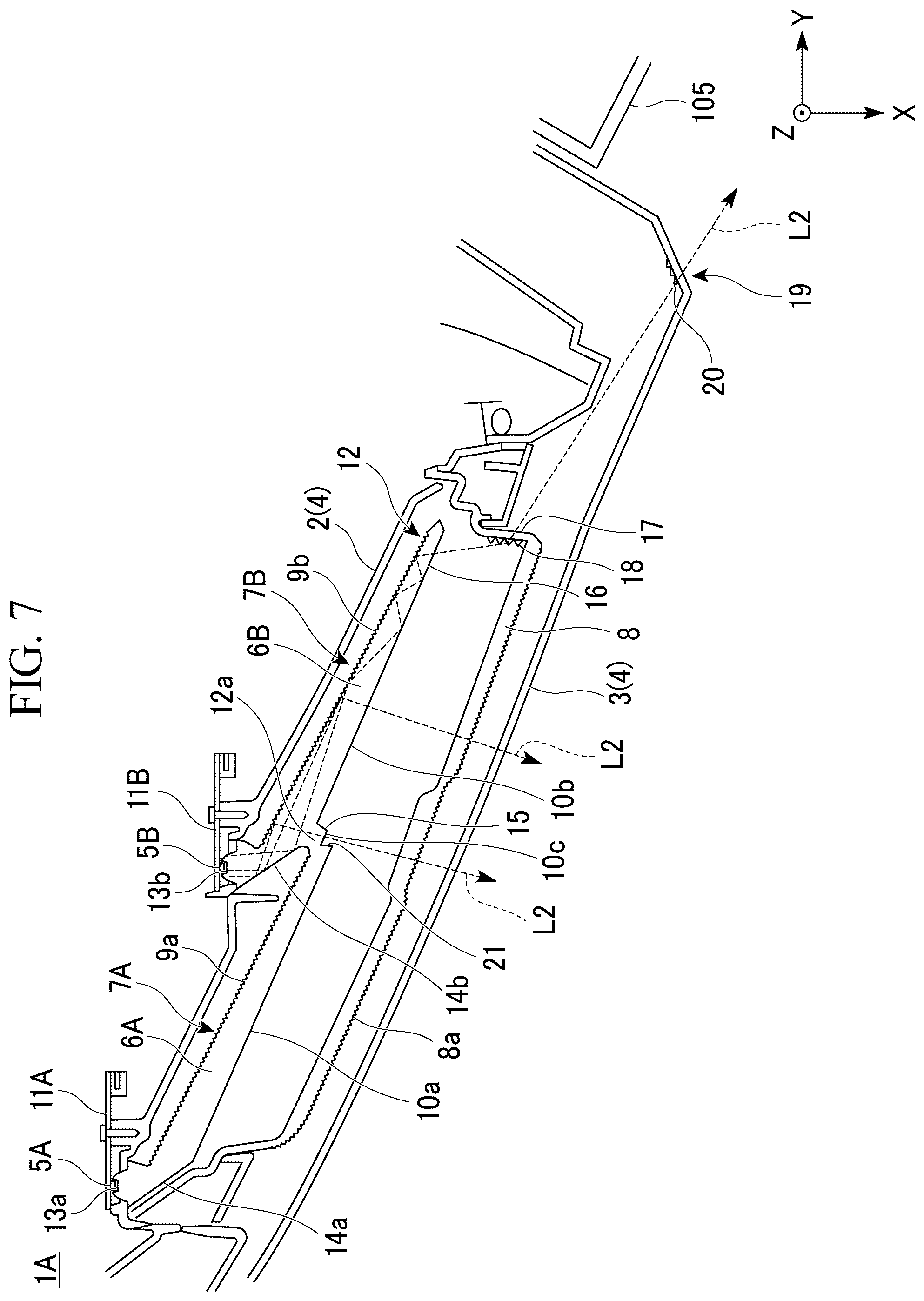 Patent US12320483 Figure 6 – Vehicle lamp