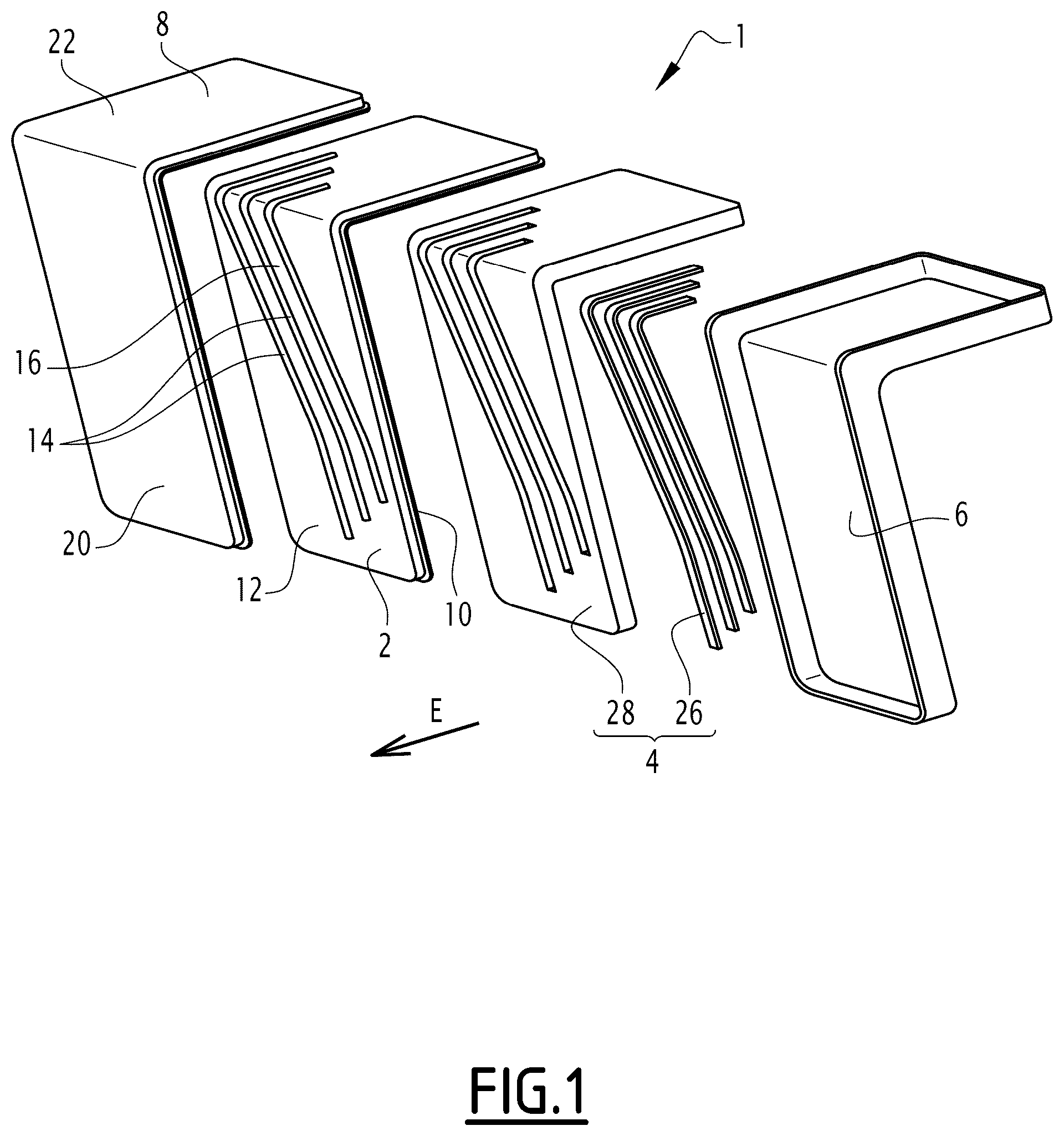 Patent US12320484 Figure 1 – Luminous device for a vehicle