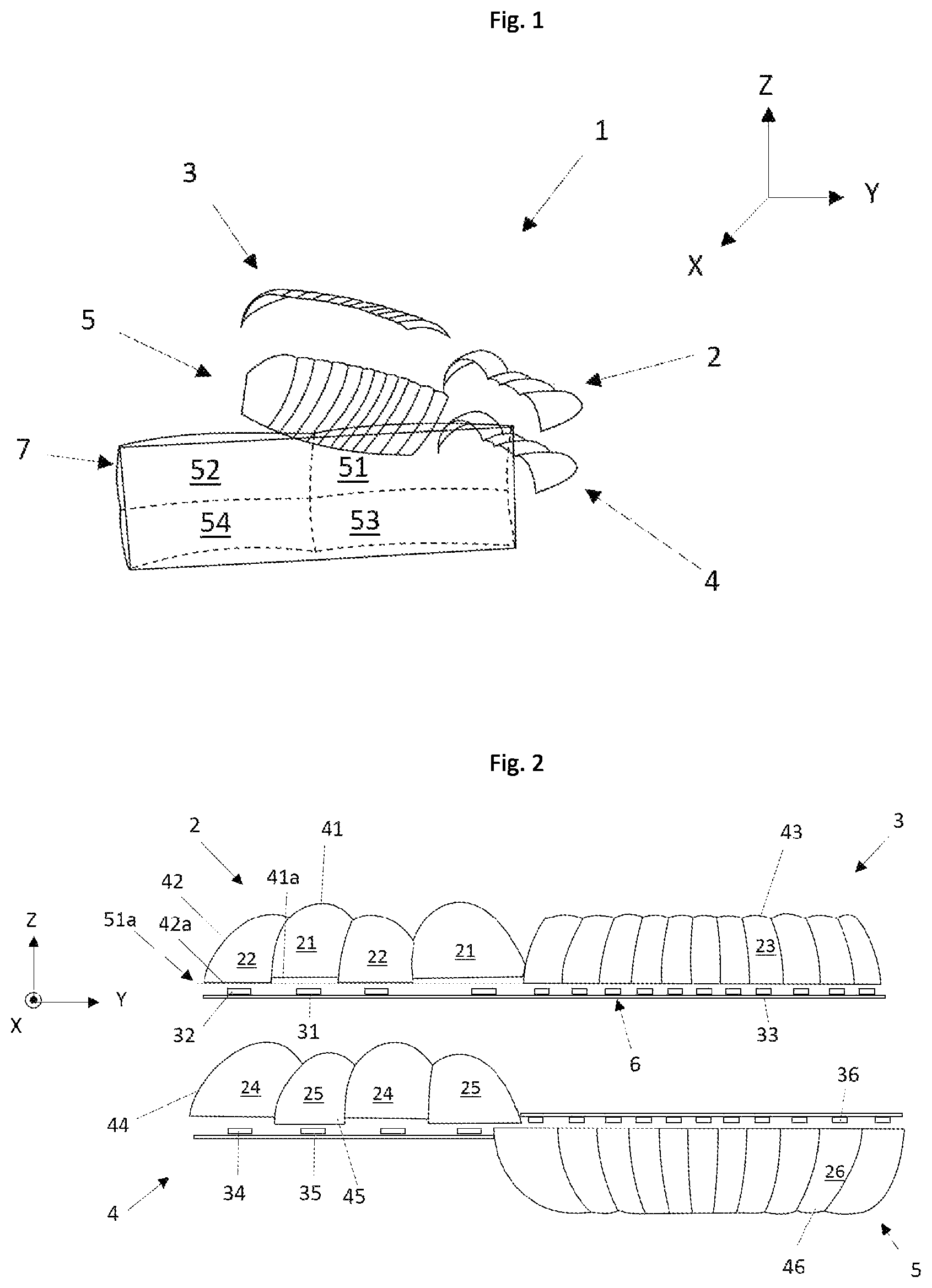 Patent US12320485 Figure 1 – Lighting device for a motor vehicle
