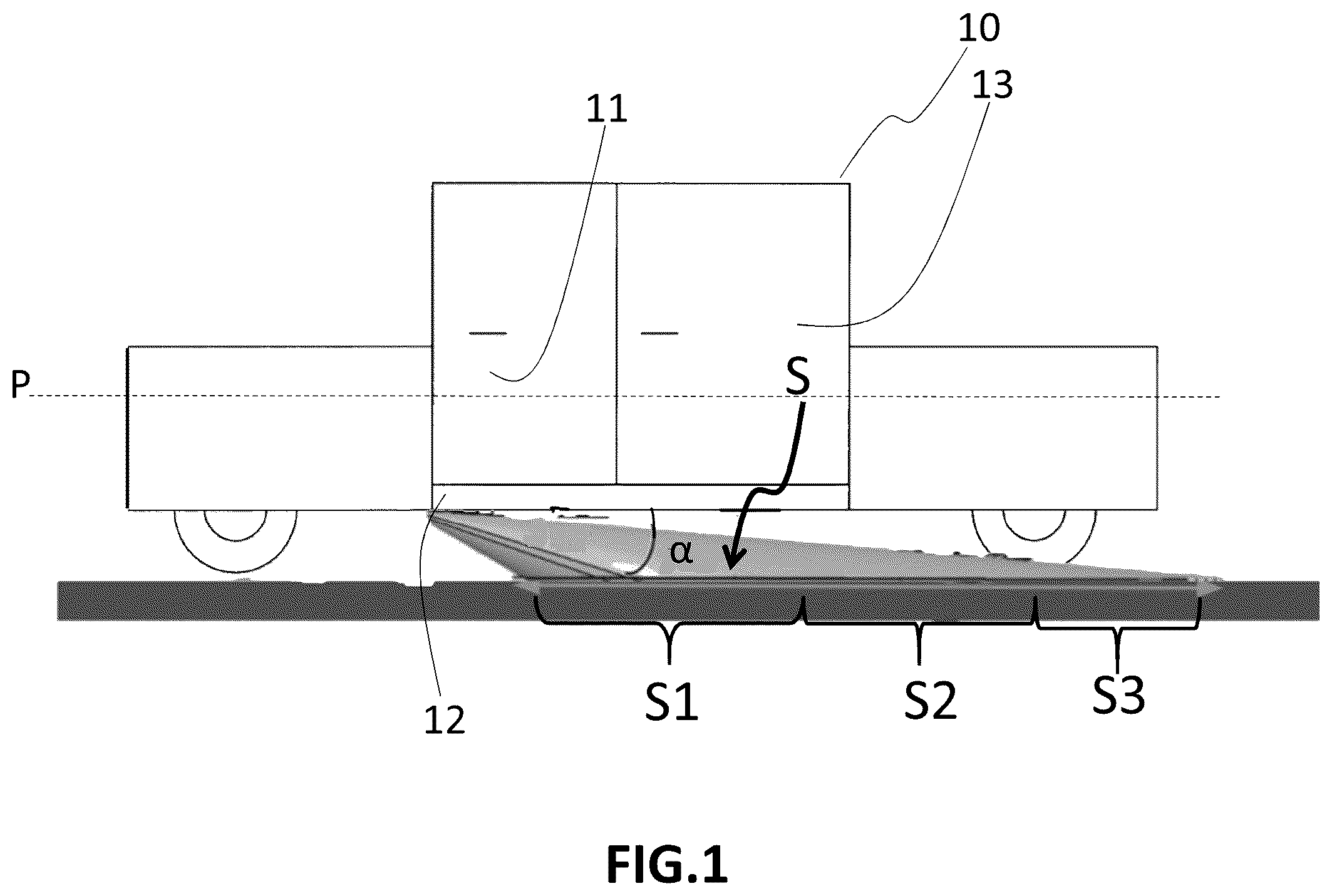 Patent US12320486 Figure 1 – Light module including an element with variable light transmission rate