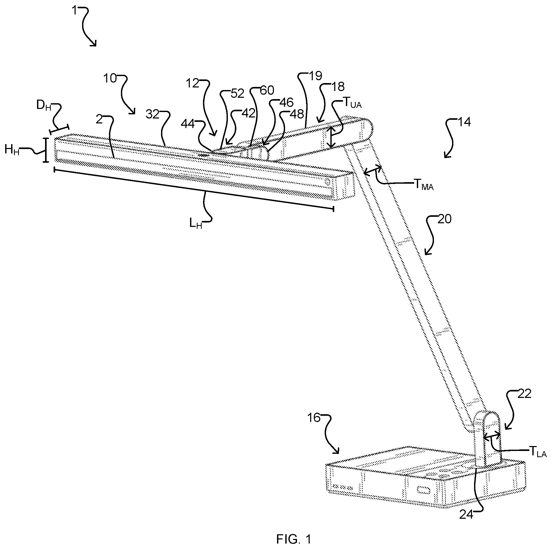 Patent US12320491 Figure 1 – Bi-directional lamp