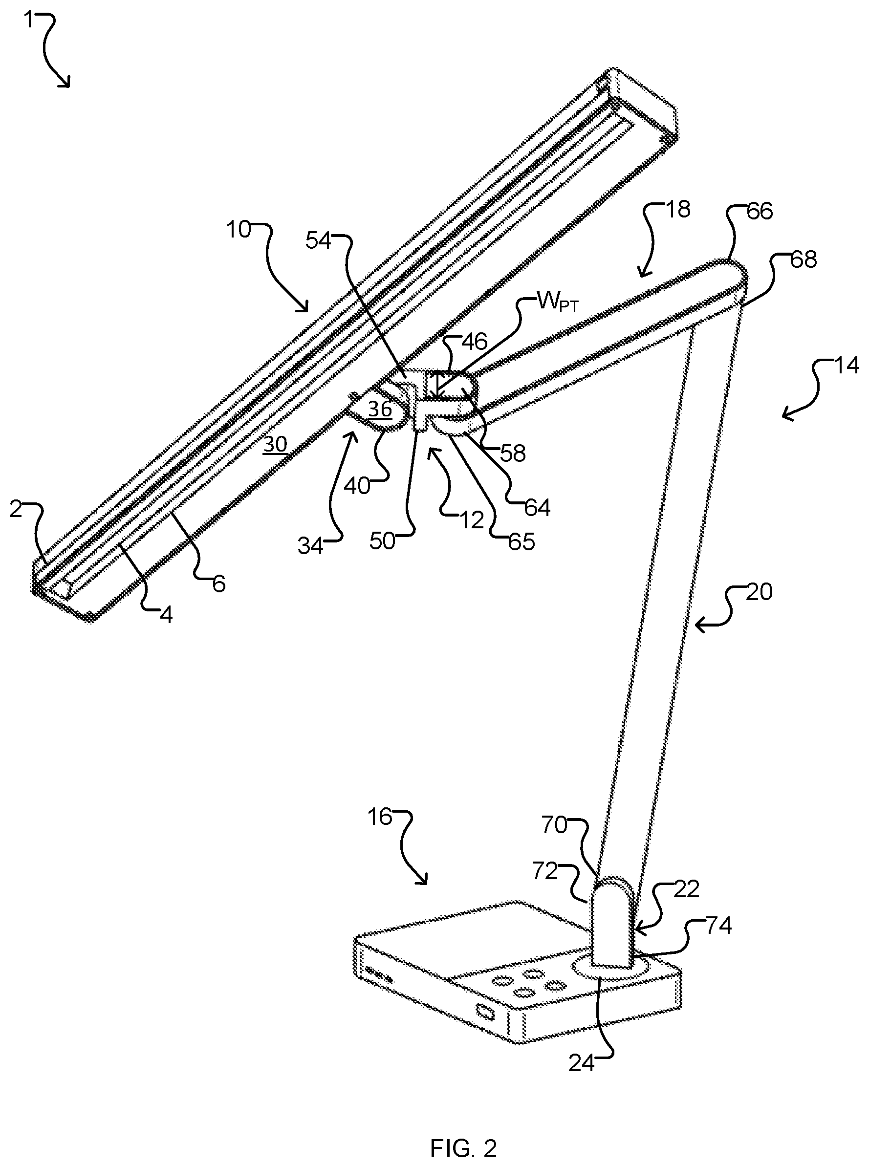 Patent US12320491 Figure 2 – Bi-directional lamp