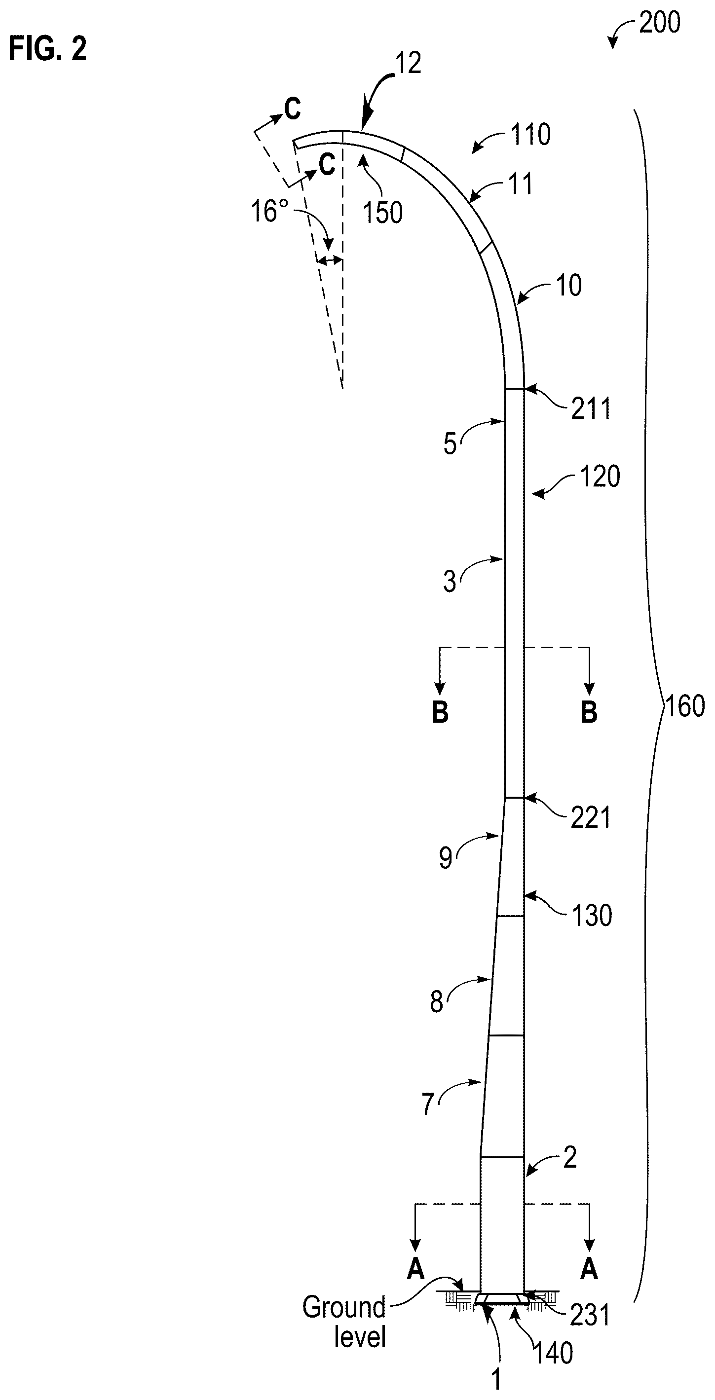 Patent US12320495 Figure 2 – Multi-functional streetlight