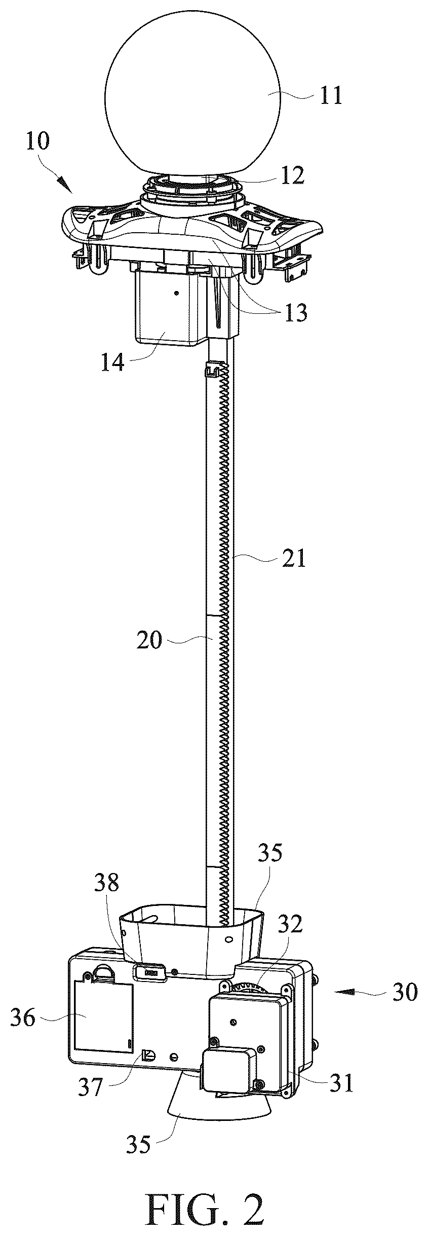 Patent US12320498 Figure 2 – Long-distance ascent-descent clockwork