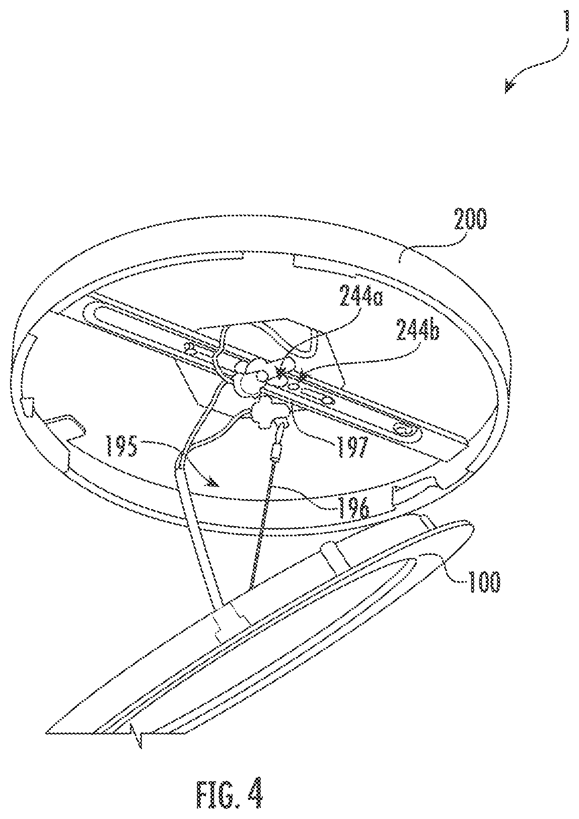 Patent US12320500 Figure 4 – Mounting bracket for flush mount lighting fixture