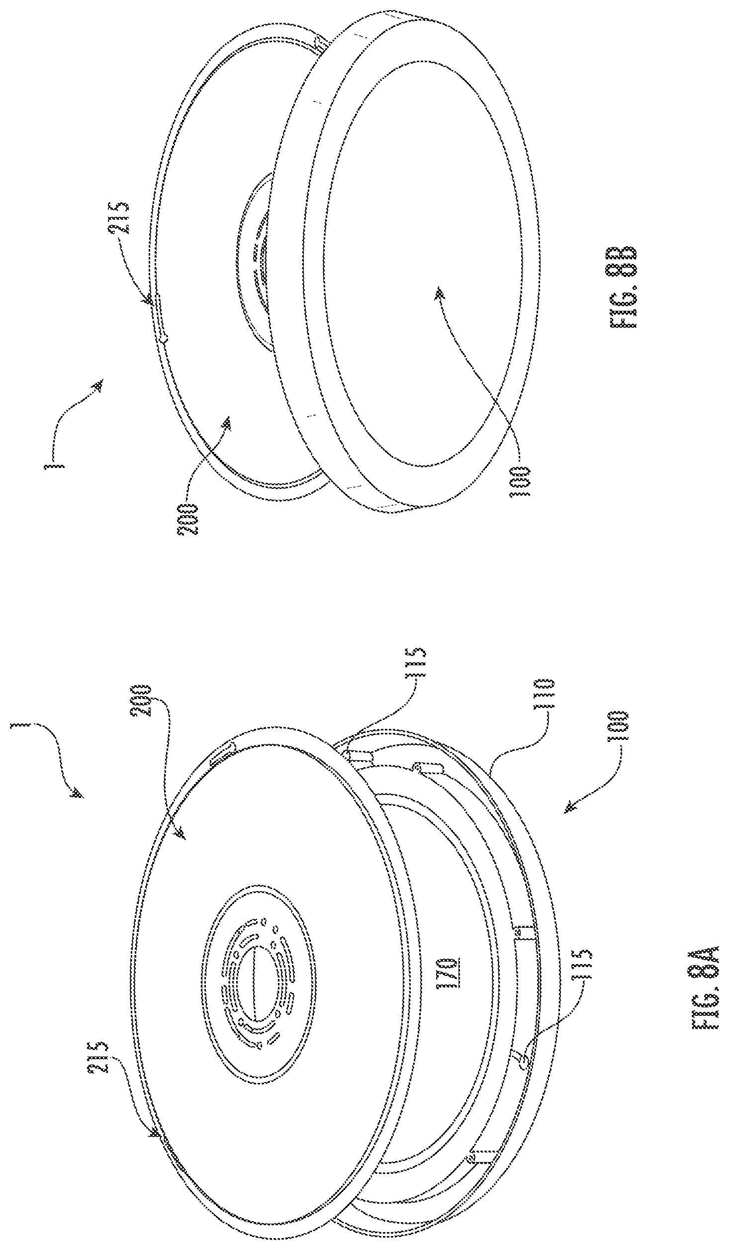Patent US12320500 Figure 8 – Mounting bracket for flush mount lighting fixture