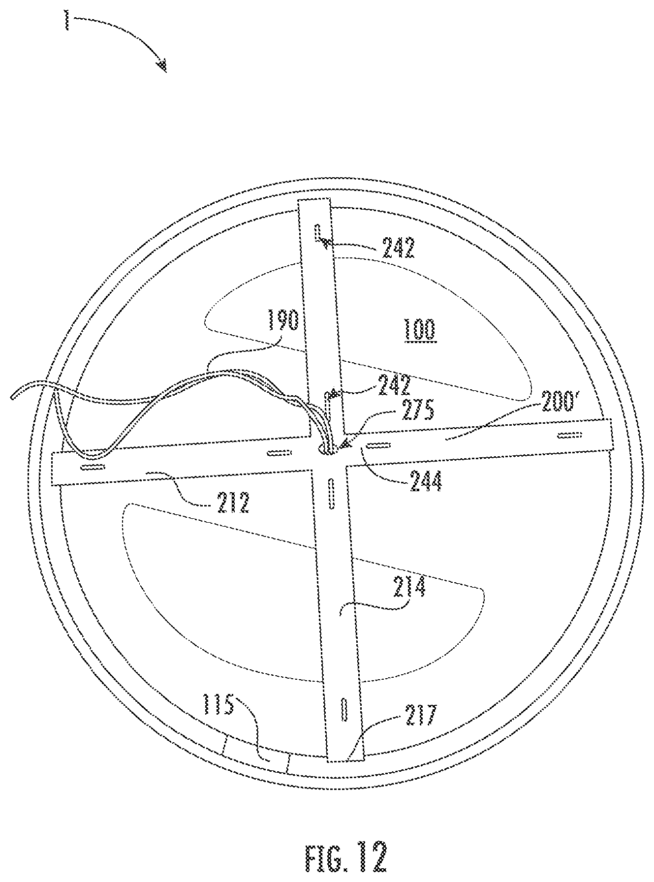 Patent US12320500 Figure 12 – Mounting bracket for flush mount lighting fixture