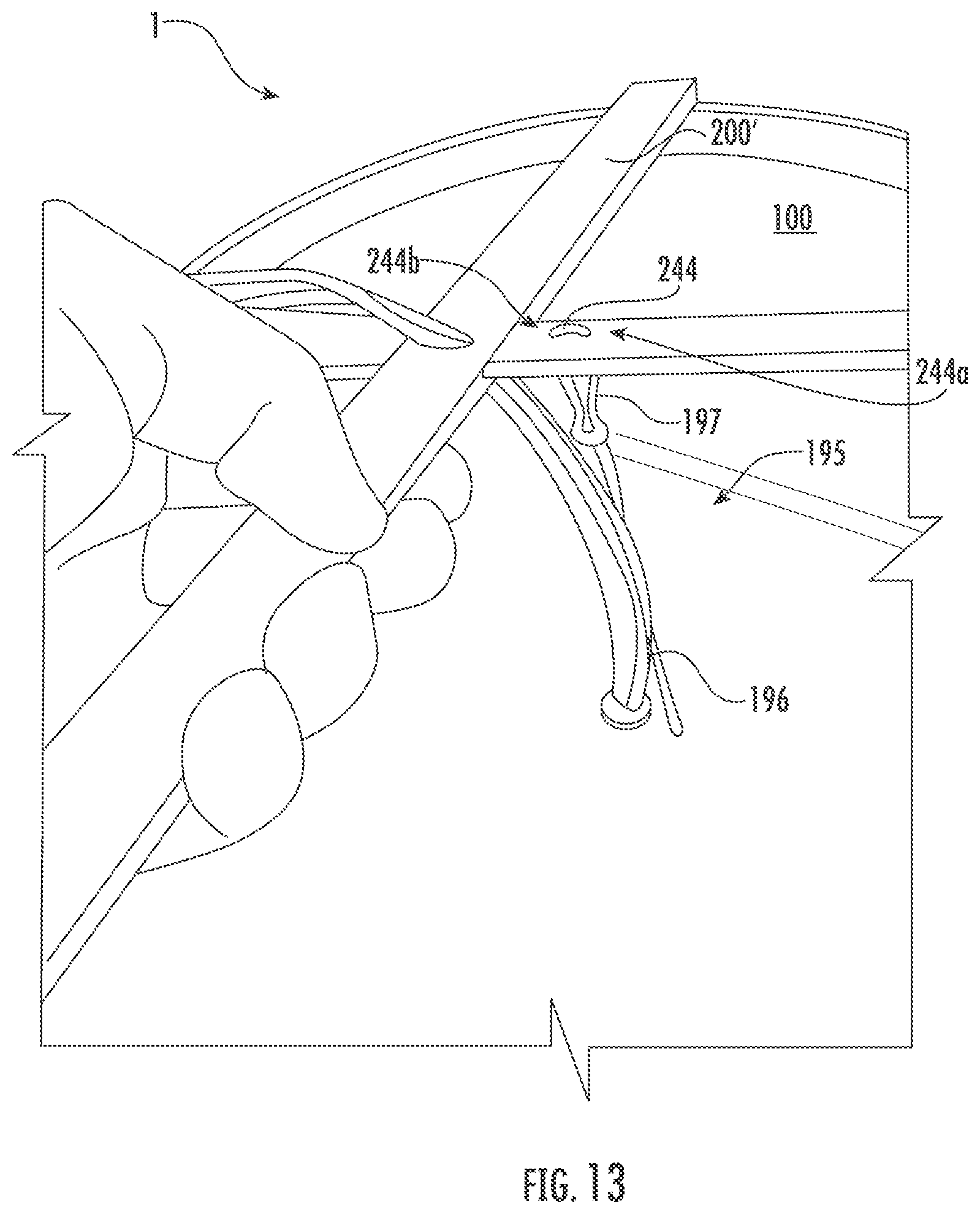 Patent US12320500 Figure 13 – Mounting bracket for flush mount lighting fixture