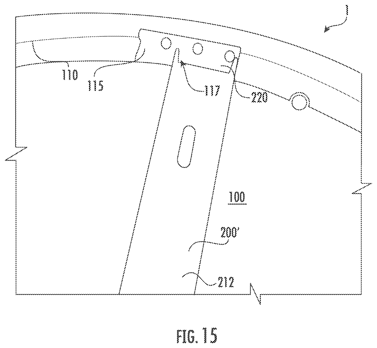 Patent US12320500 Figure 15 – Mounting bracket for flush mount lighting fixture