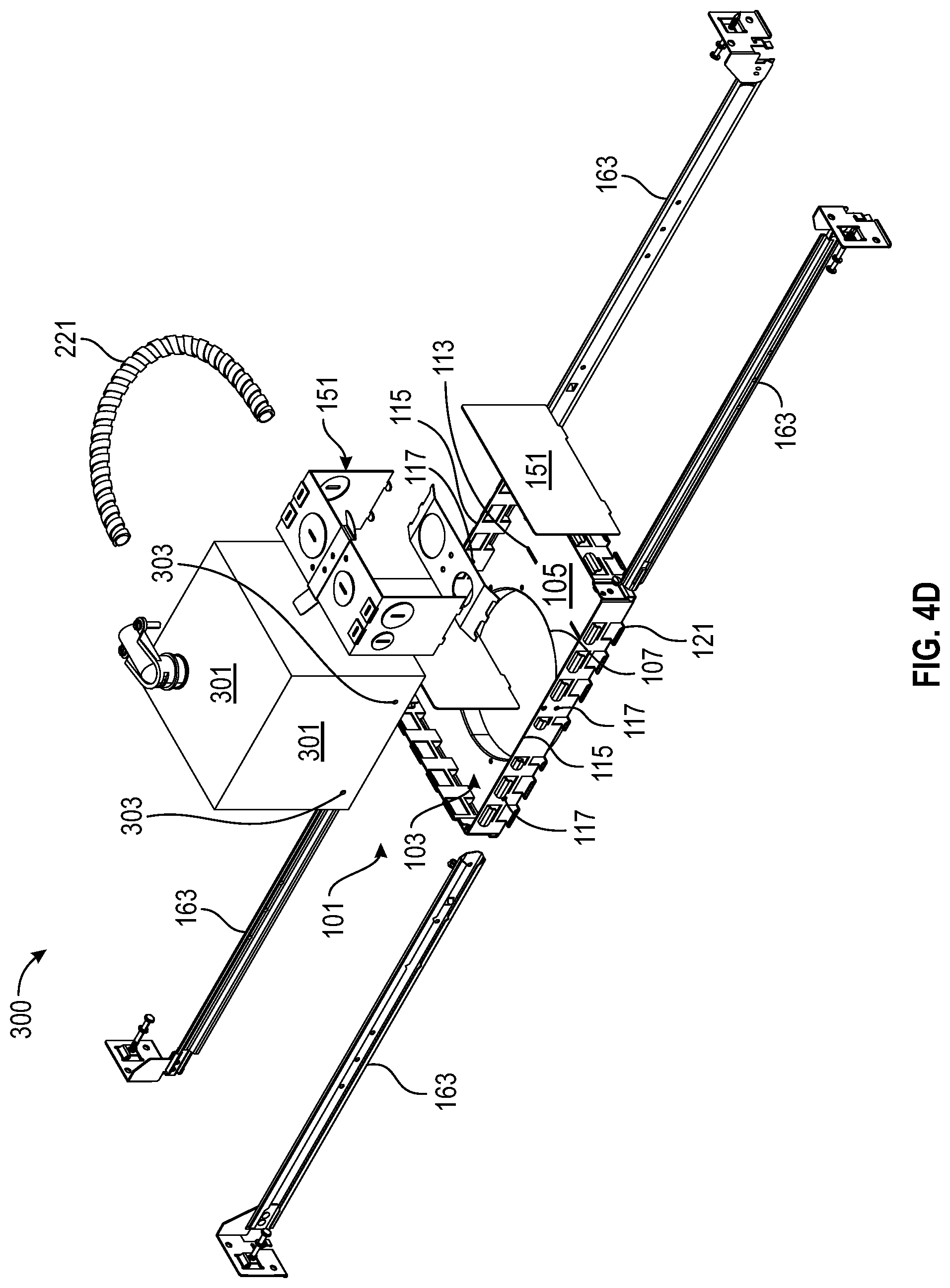 Patent US12320501 Figure 17 – Frame for lighting or junction box and I-bracket