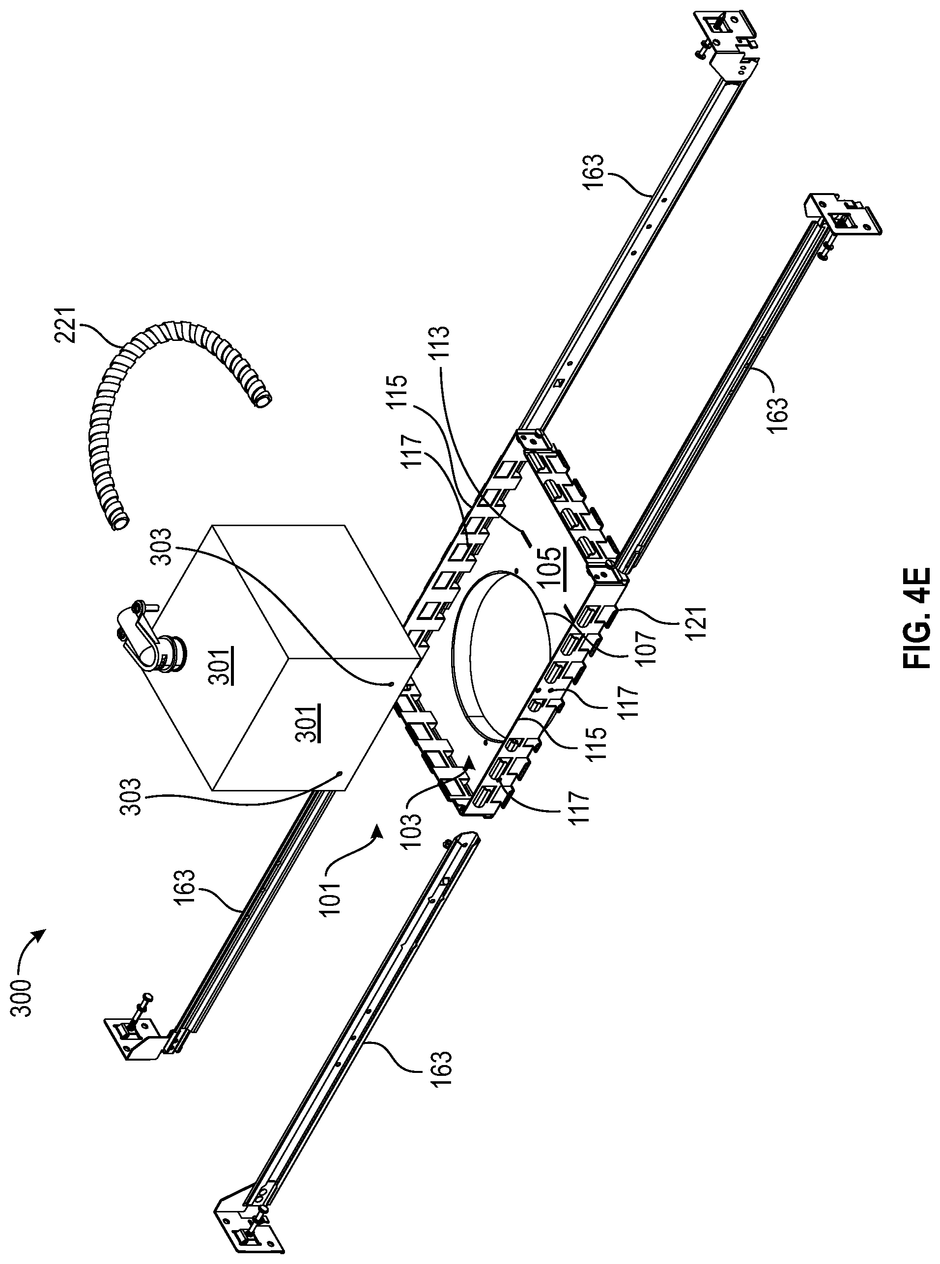 Patent US12320501 Figure 18 – Frame for lighting or junction box and I-bracket