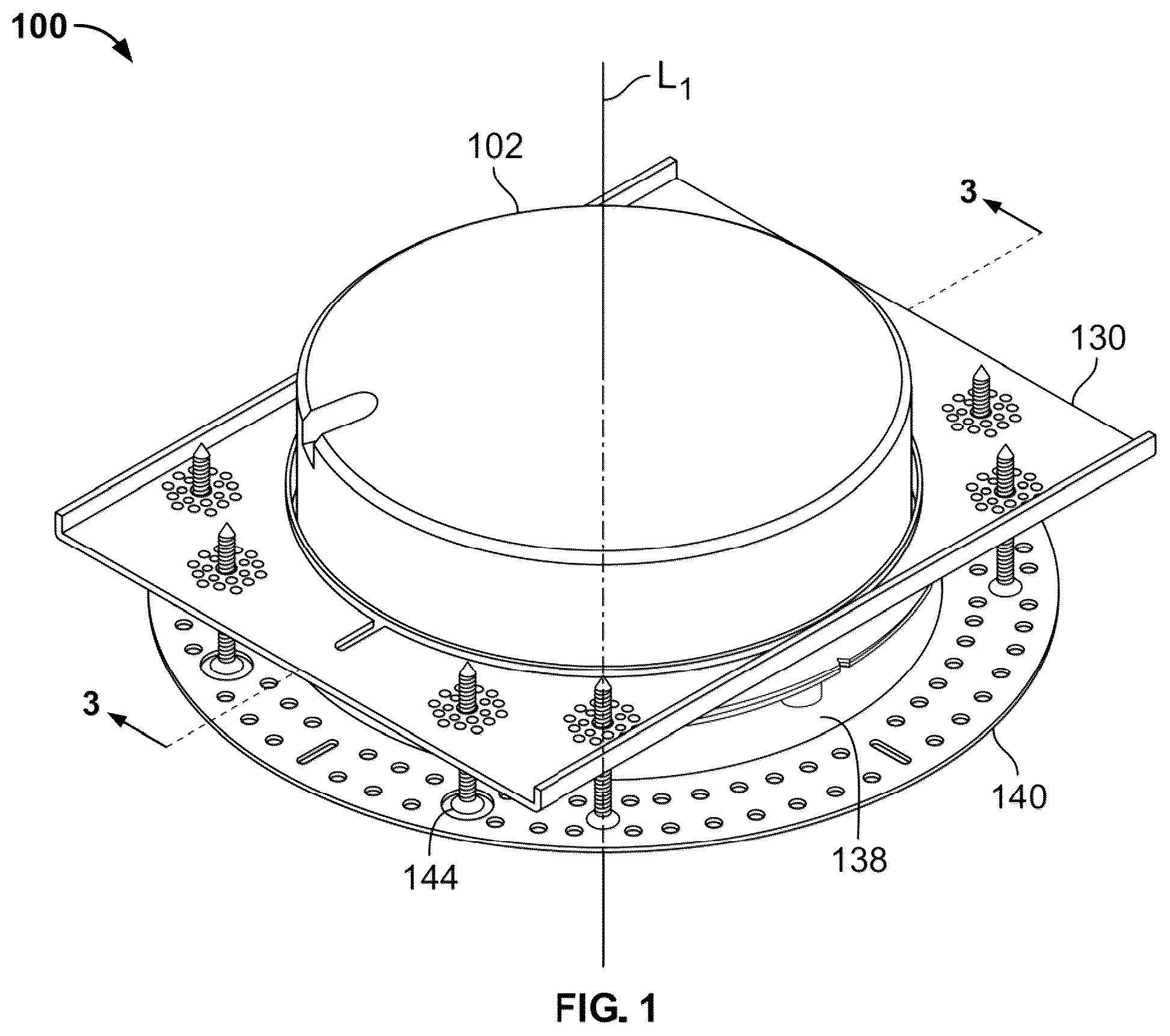 Patent US12320503 Figure 1 – Small aperture light emitting diode LED lighting