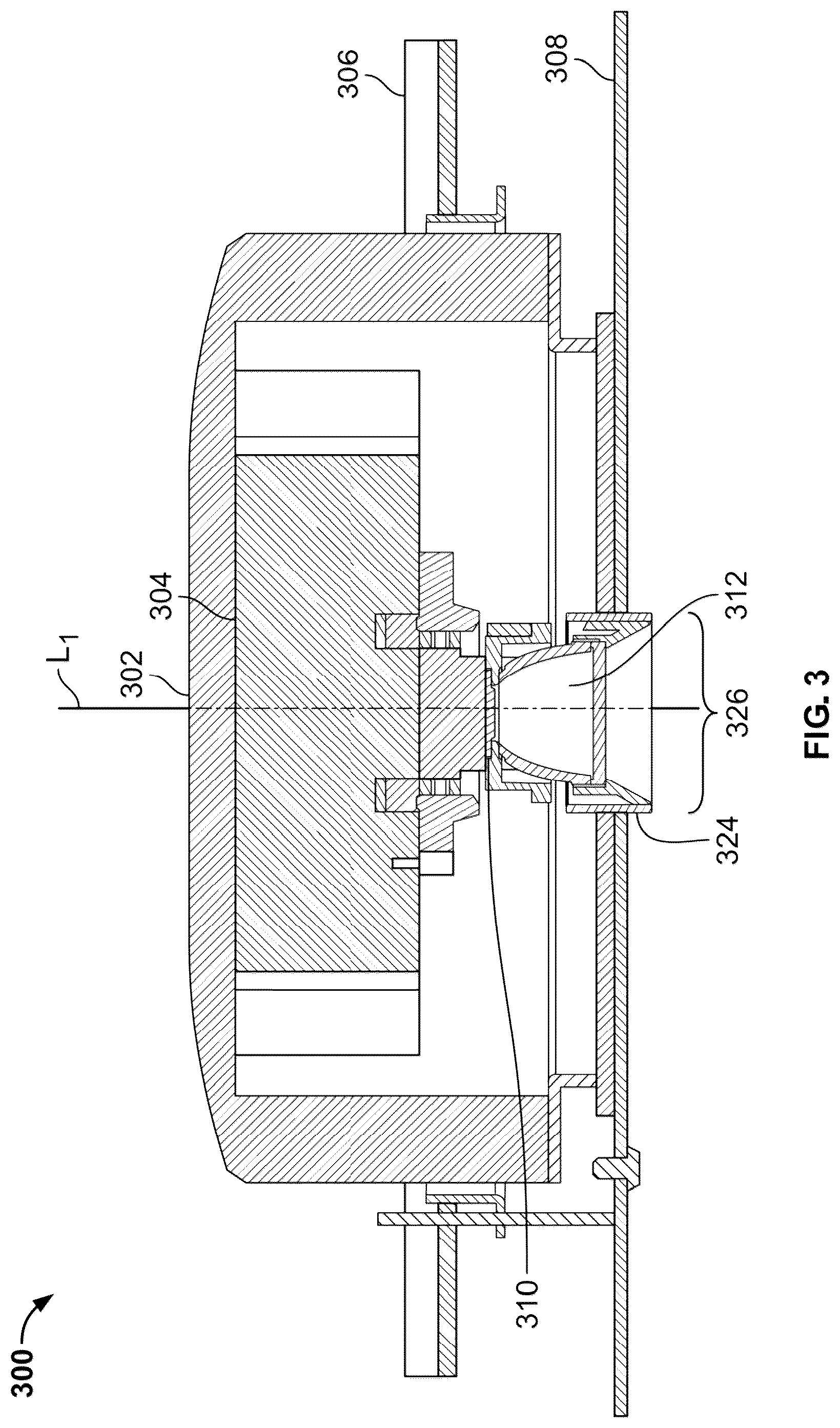 Patent US12320503 Figure 3 – Small aperture light emitting diode LED lighting