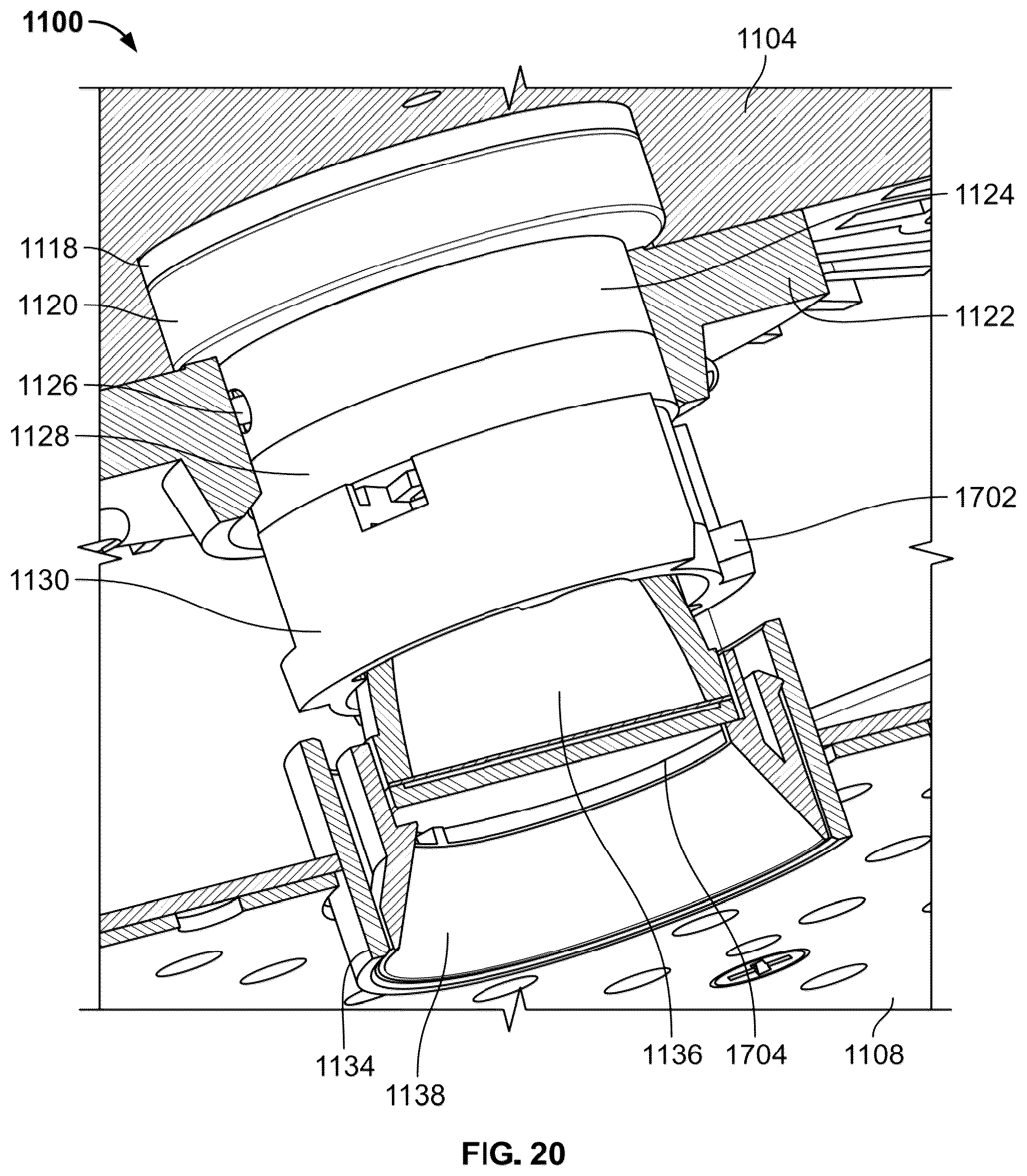 Patent US12320503 Figure 16 – Small aperture light emitting diode LED lighting