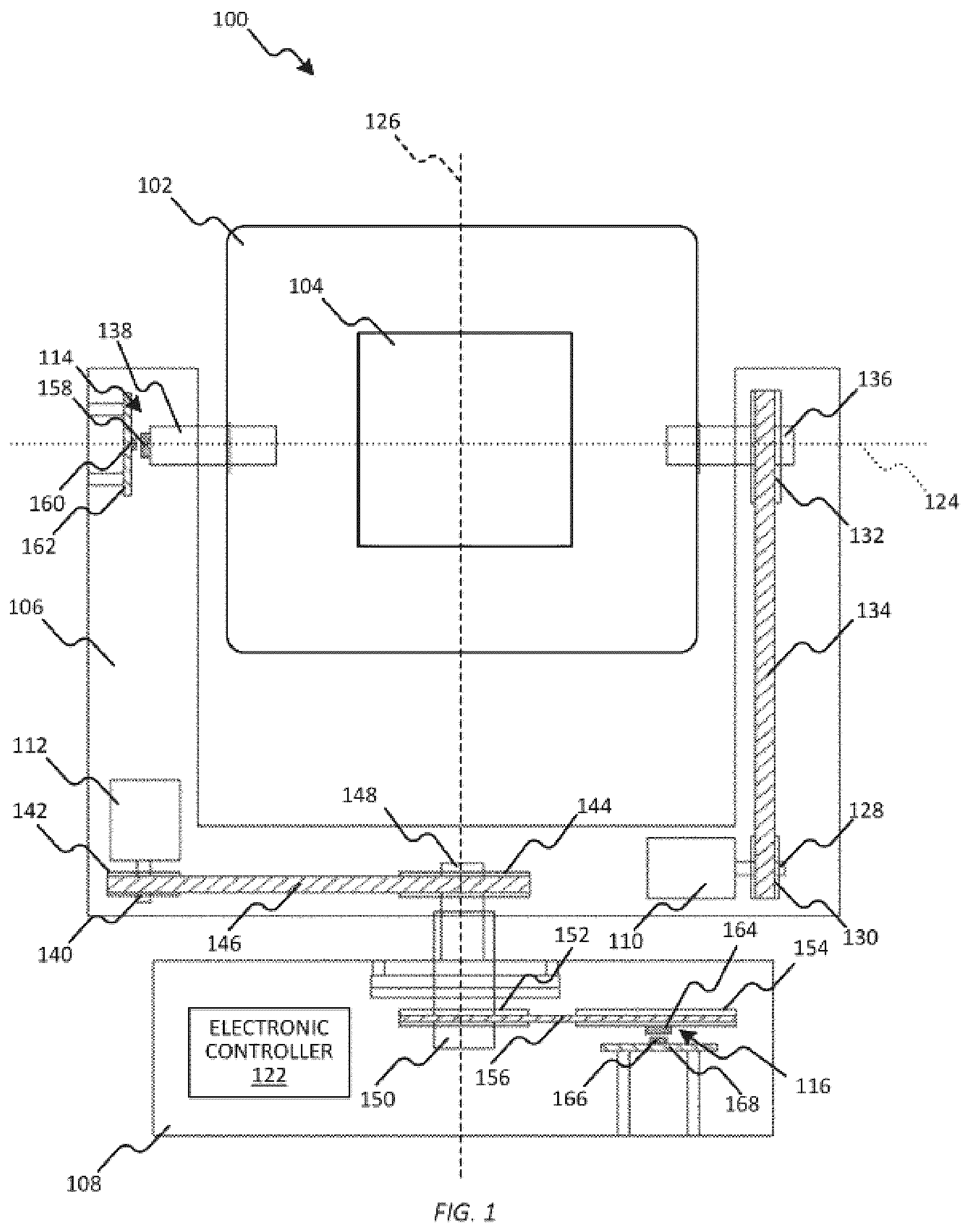 Patent US12320509 — Systems and methods for controlling the position of a moving light fixture — Figure 1