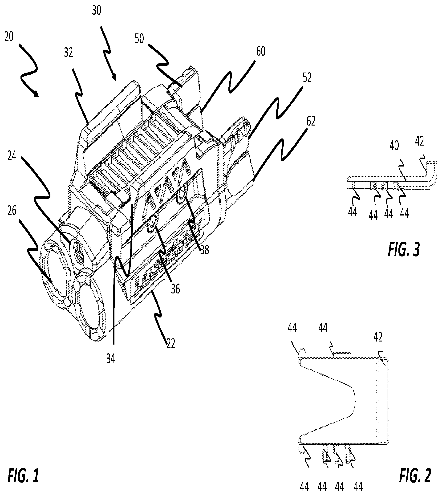 Patent US12320510 Figure 1 – Electronic device for use with deterrent device