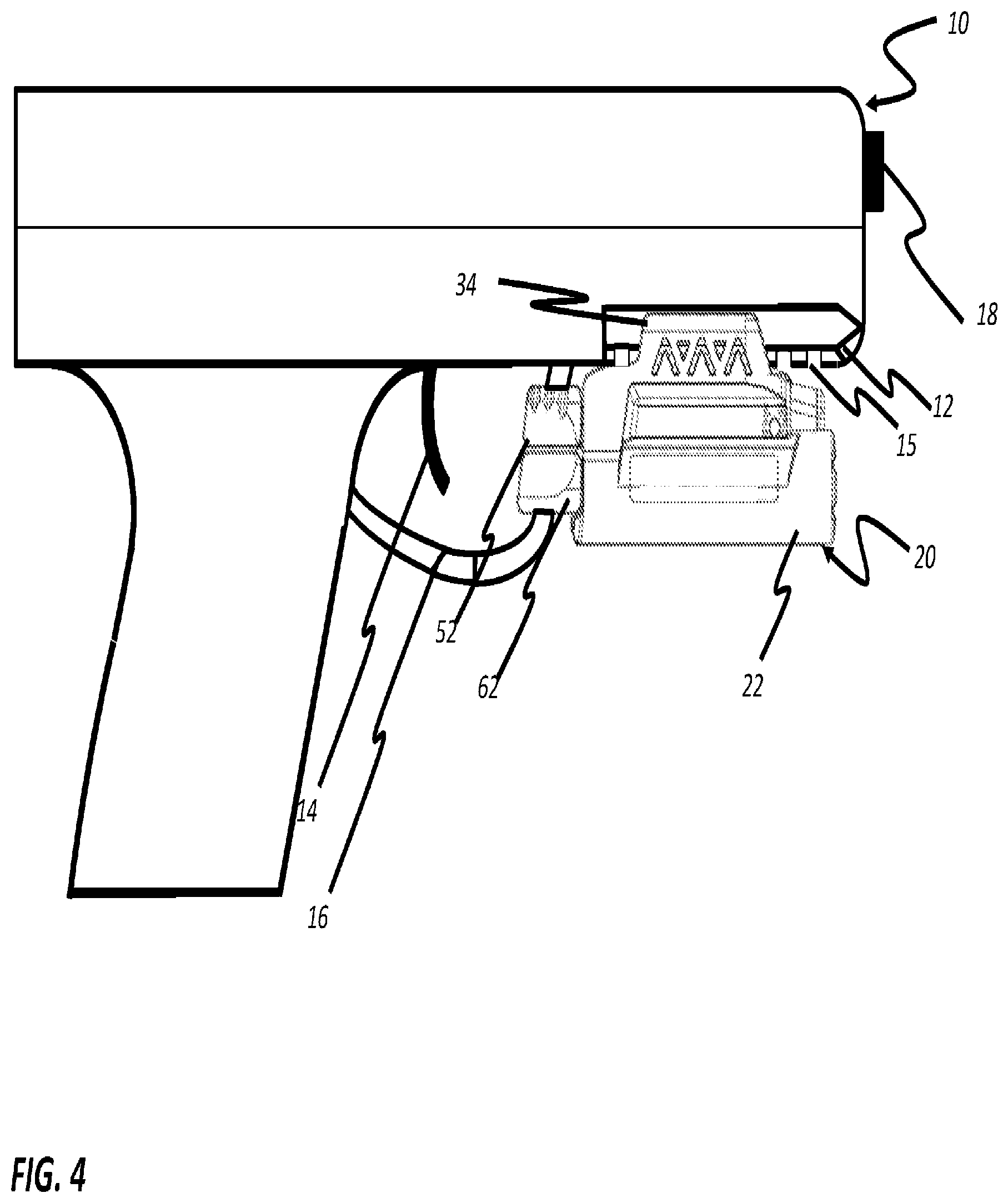 Patent US12320510 Figure 2 – Electronic device for use with deterrent device